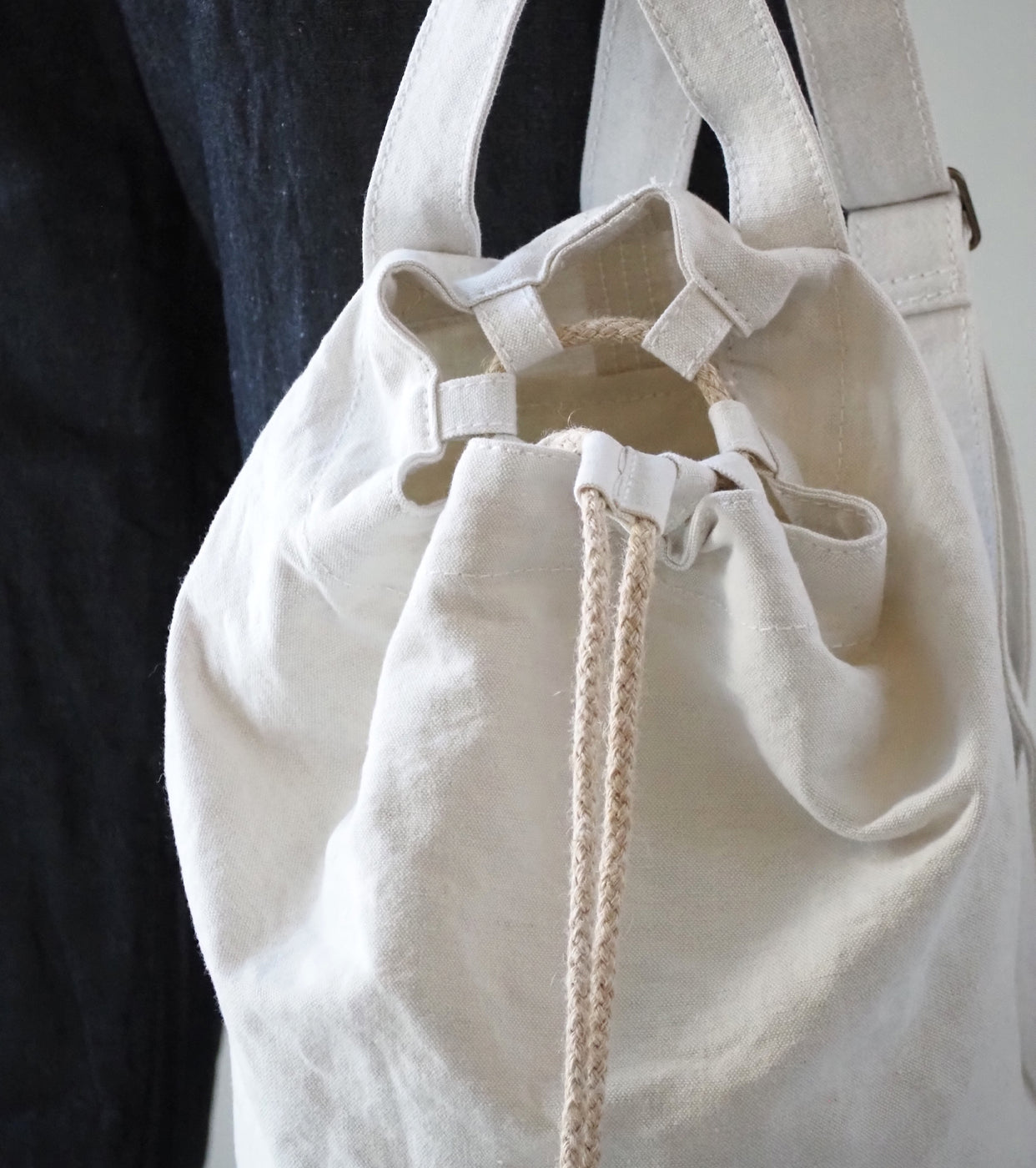 YAECA CANVAS DESIGN ナップザック , White