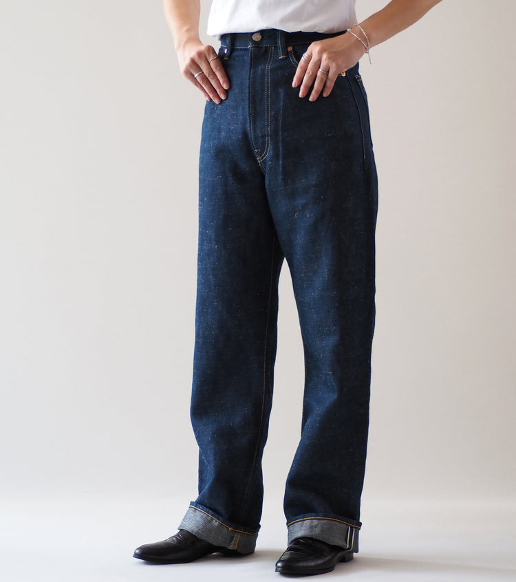 【新品タグ付き】ウールライク ルーズ カーブ パンツ　ネイビー Pants - Women – Navyblue