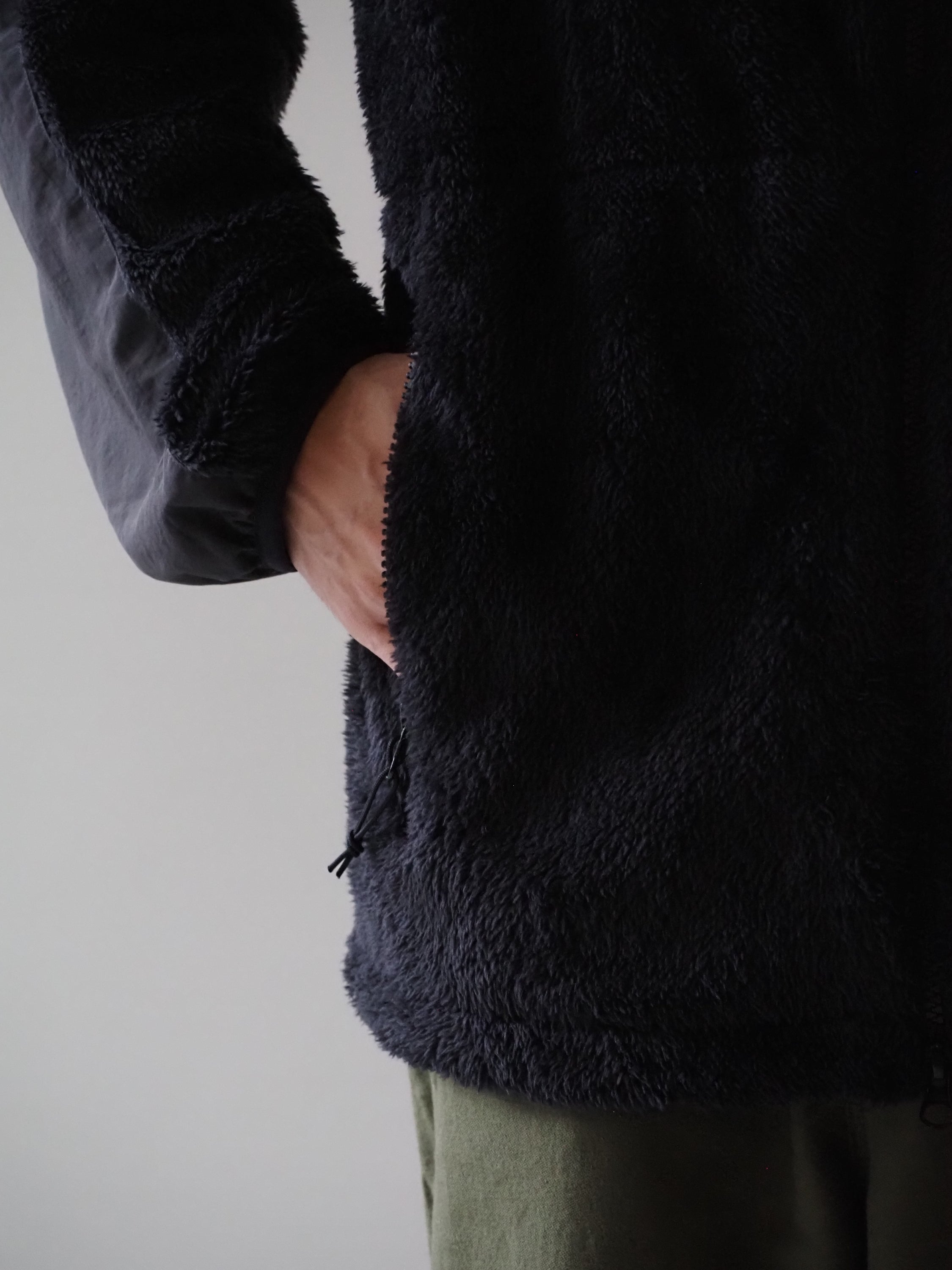 WILD THINGS LEVEL3 SHAGGY JACKET , Black