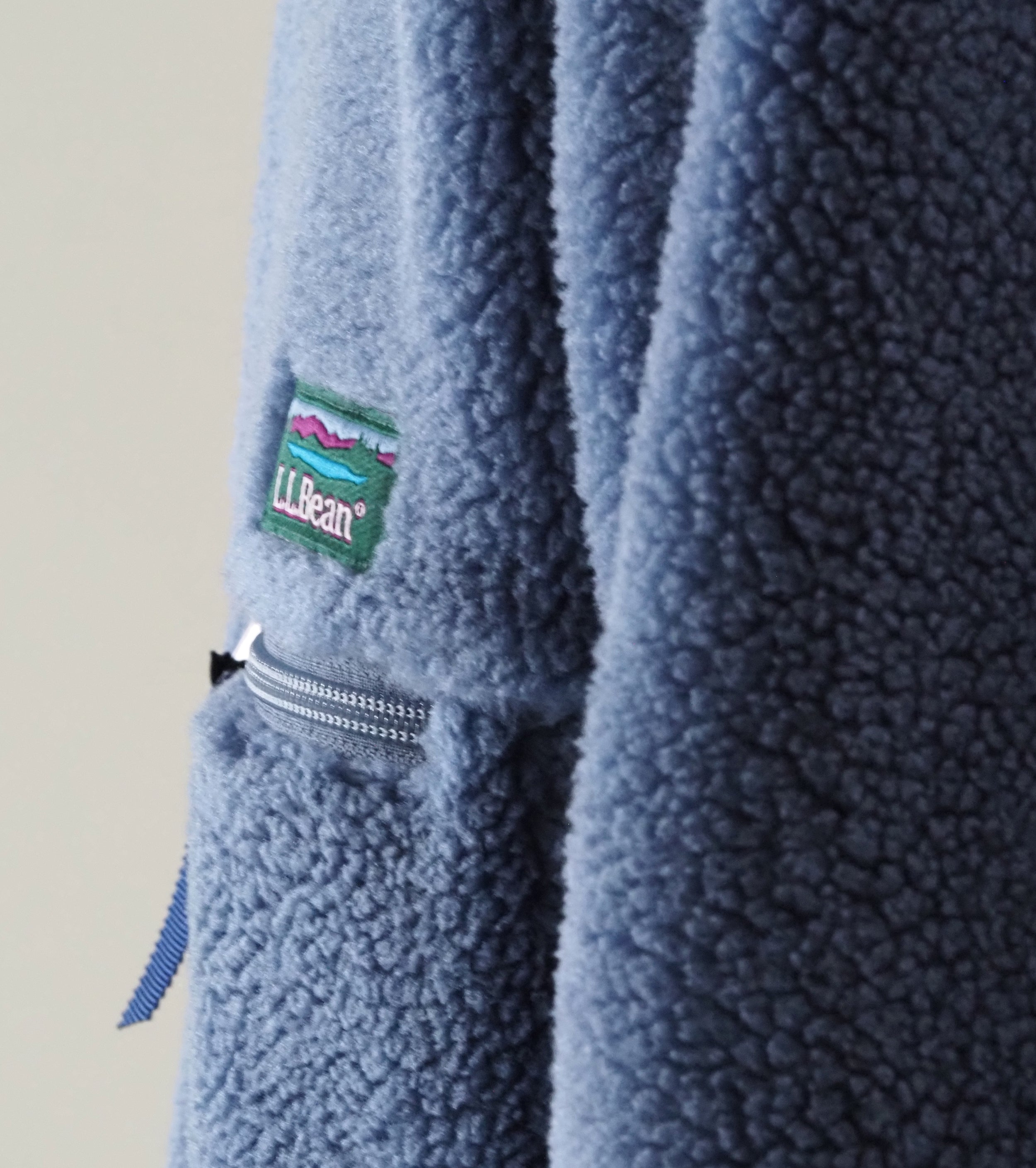 L.L.Bean JAPAN EDITION Men's Topsham Boa Fleece Jacket ,  Stone Blue