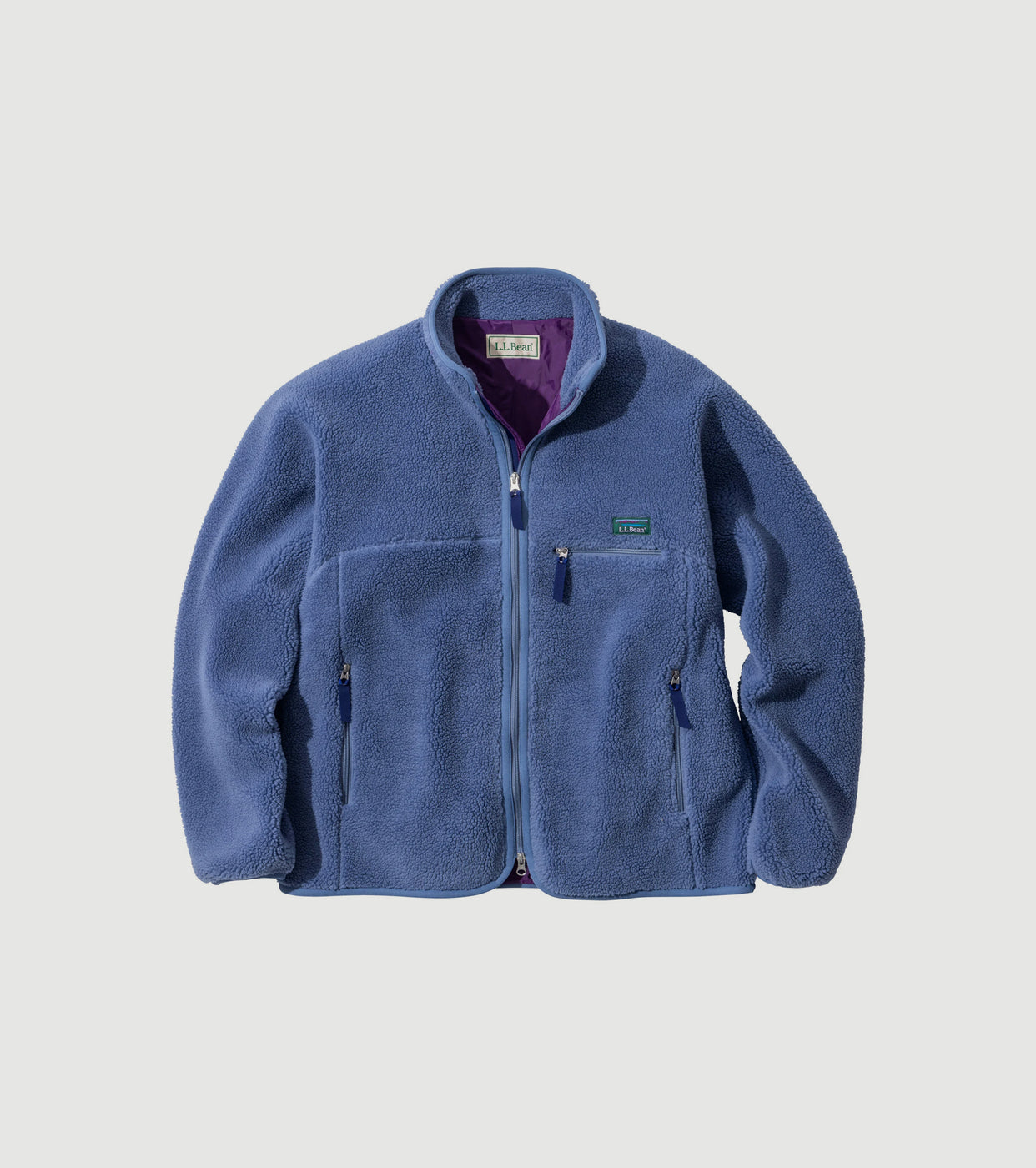 L.L.Bean JAPAN EDITION Men's Topsham Boa Fleece Jacket ,  Stone Blue