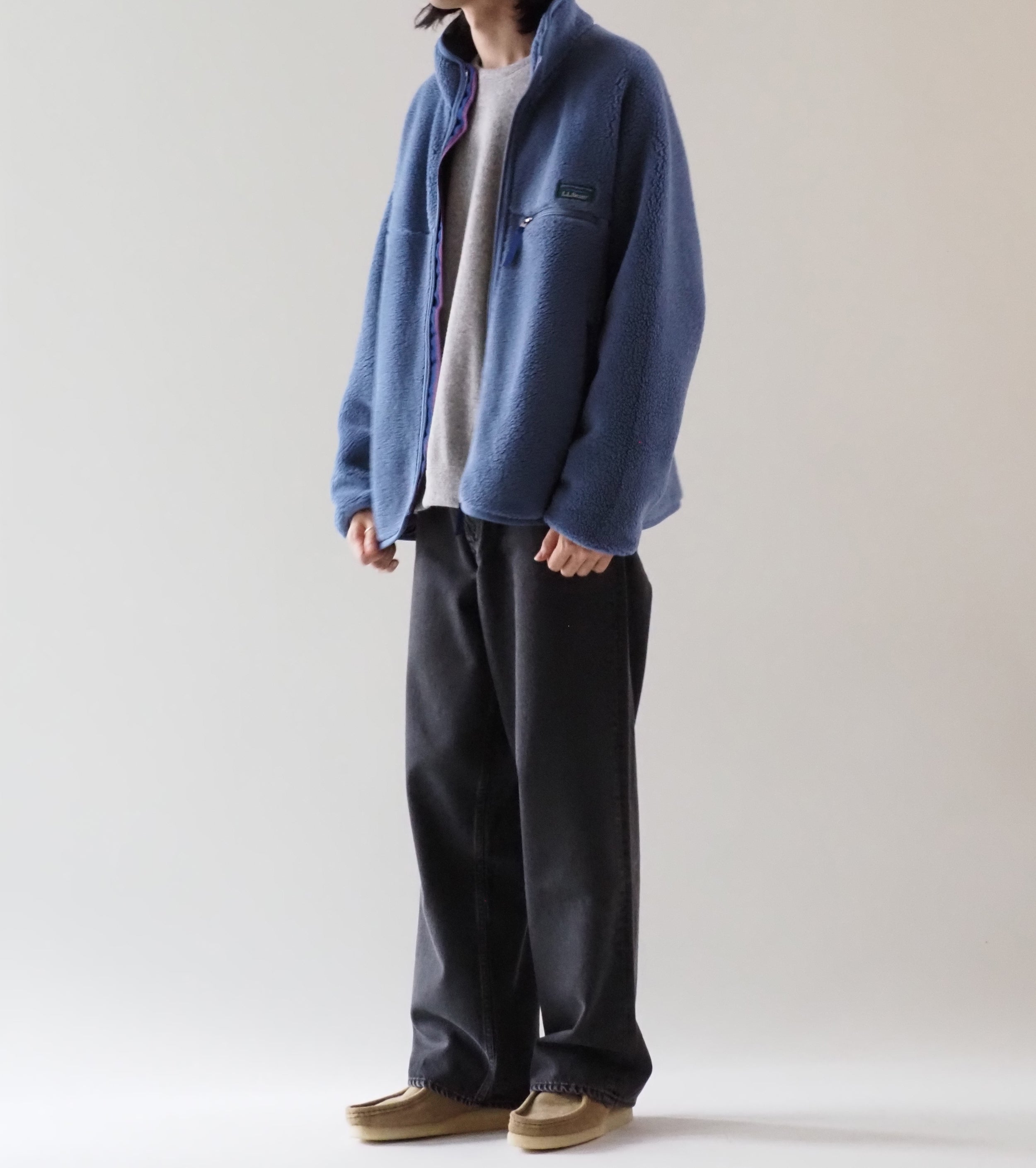 L.L.Bean JAPAN EDITION Men's Topsham Boa Fleece Jacket ,  Stone Blue