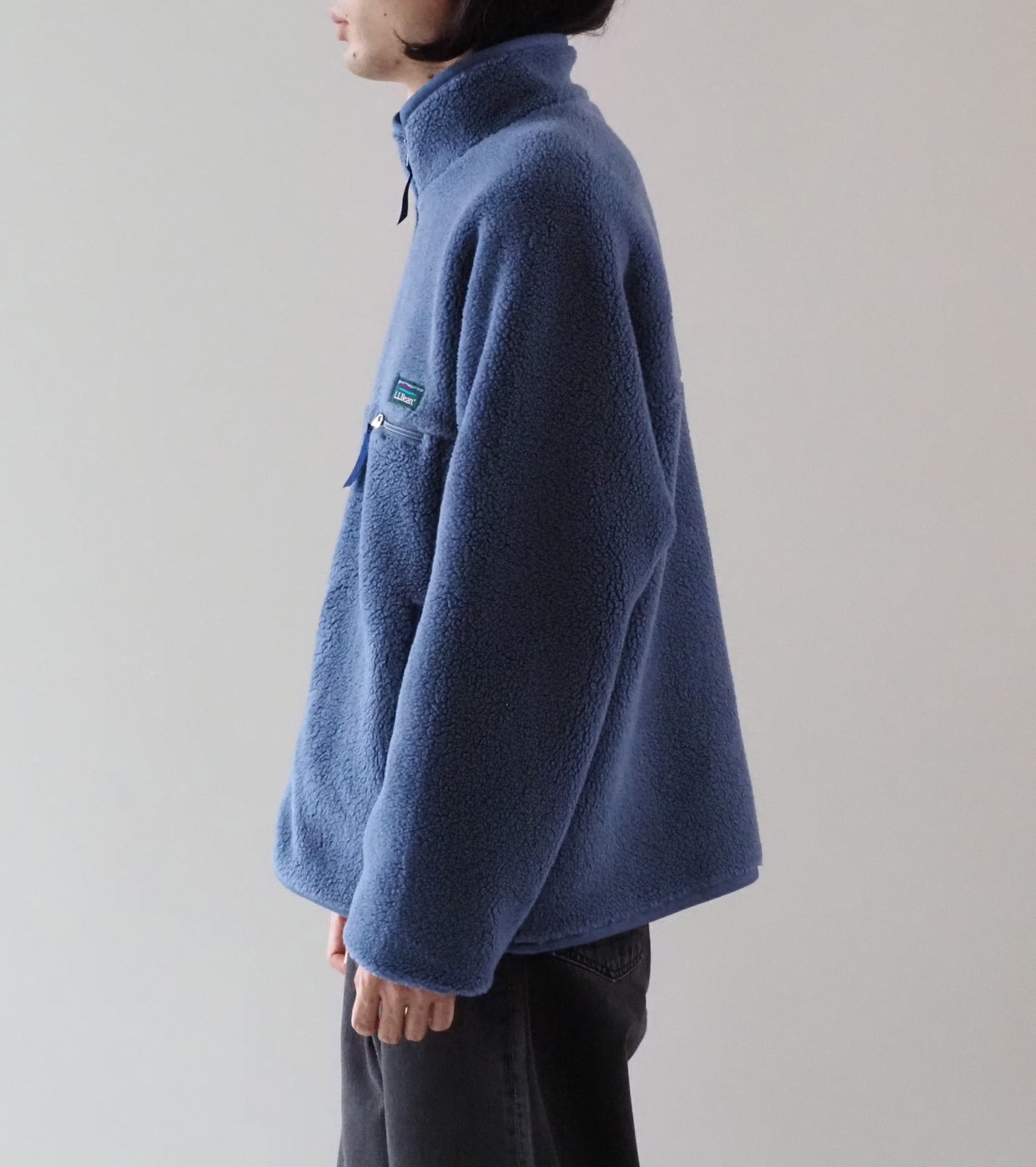 L.L.Bean JAPAN EDITION Men's Topsham Boa Fleece Jacket ,  Stone Blue