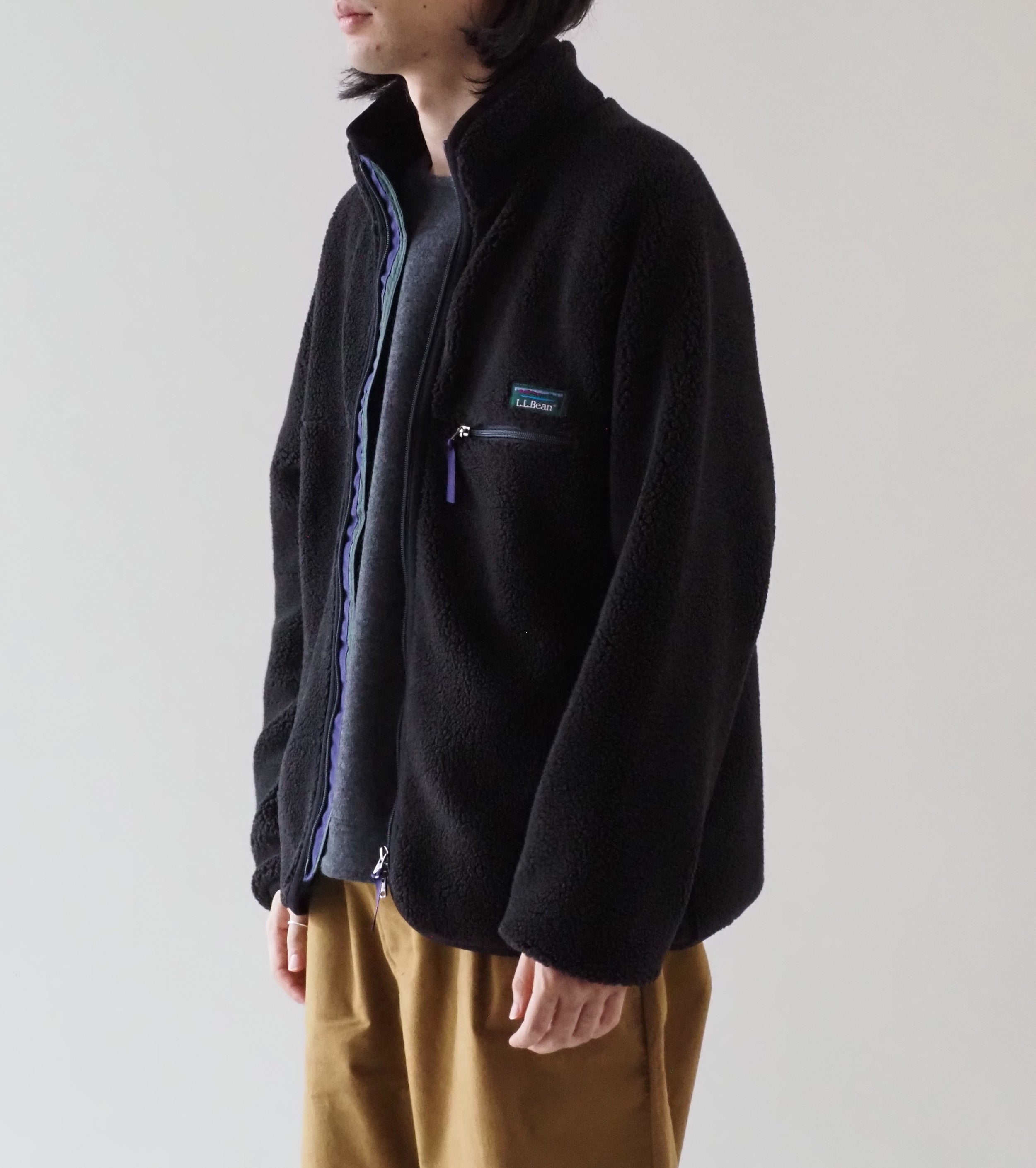 L.L.Bean JAPAN EDITION Men's Topsham Boa Fleece Jacket , Charcoal