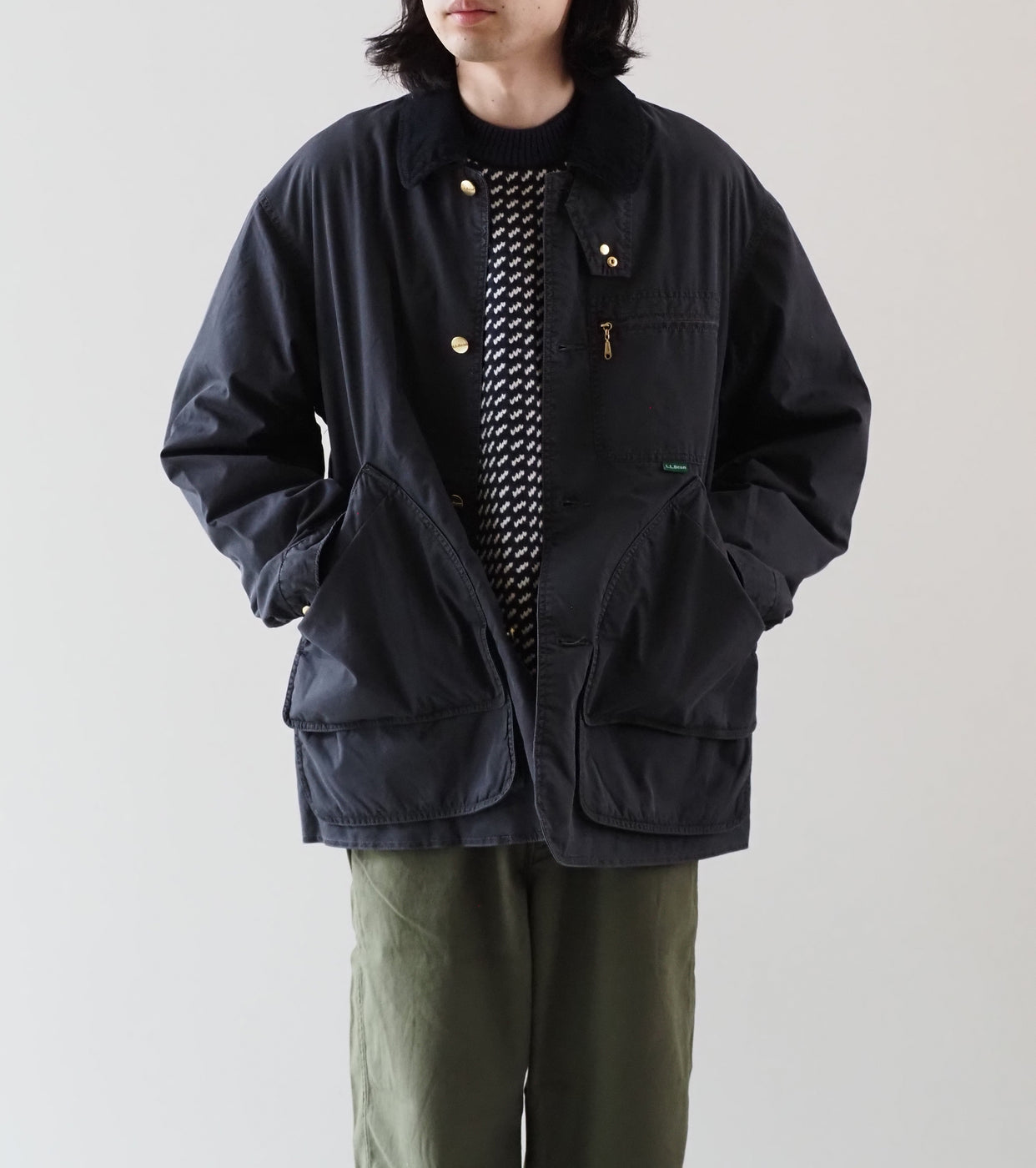 L.L.Bean JAPAN EDITION ビーンズ・フィールド・コート インサレーテッド インディゴ  , Fade Black