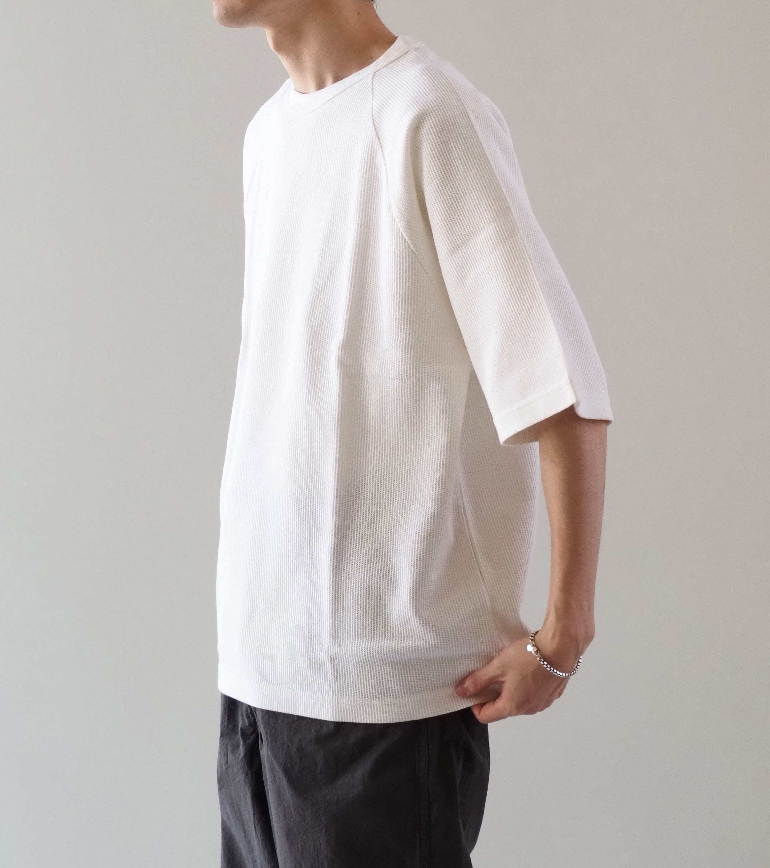 Blurhms Root Stock ラフ＆スムース サーマル  ラグラン ティー, Off