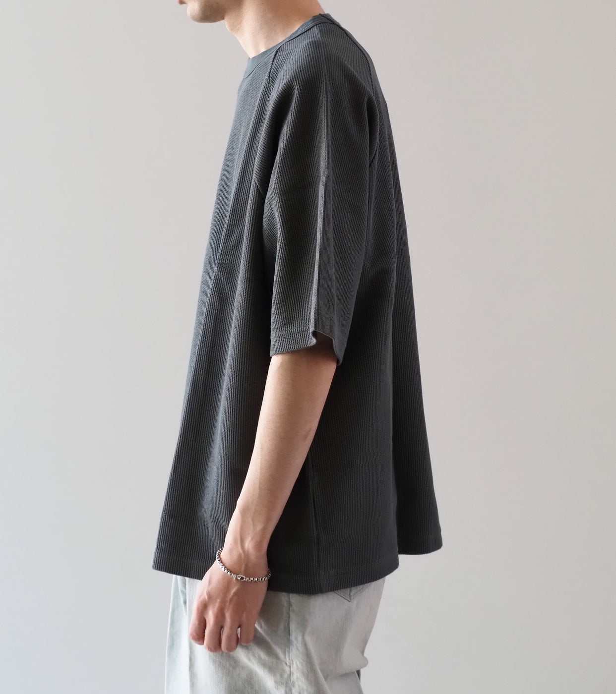 Blurhms Root Stock ラフ＆スムース サーマル  ラグラン ティー, Khaki