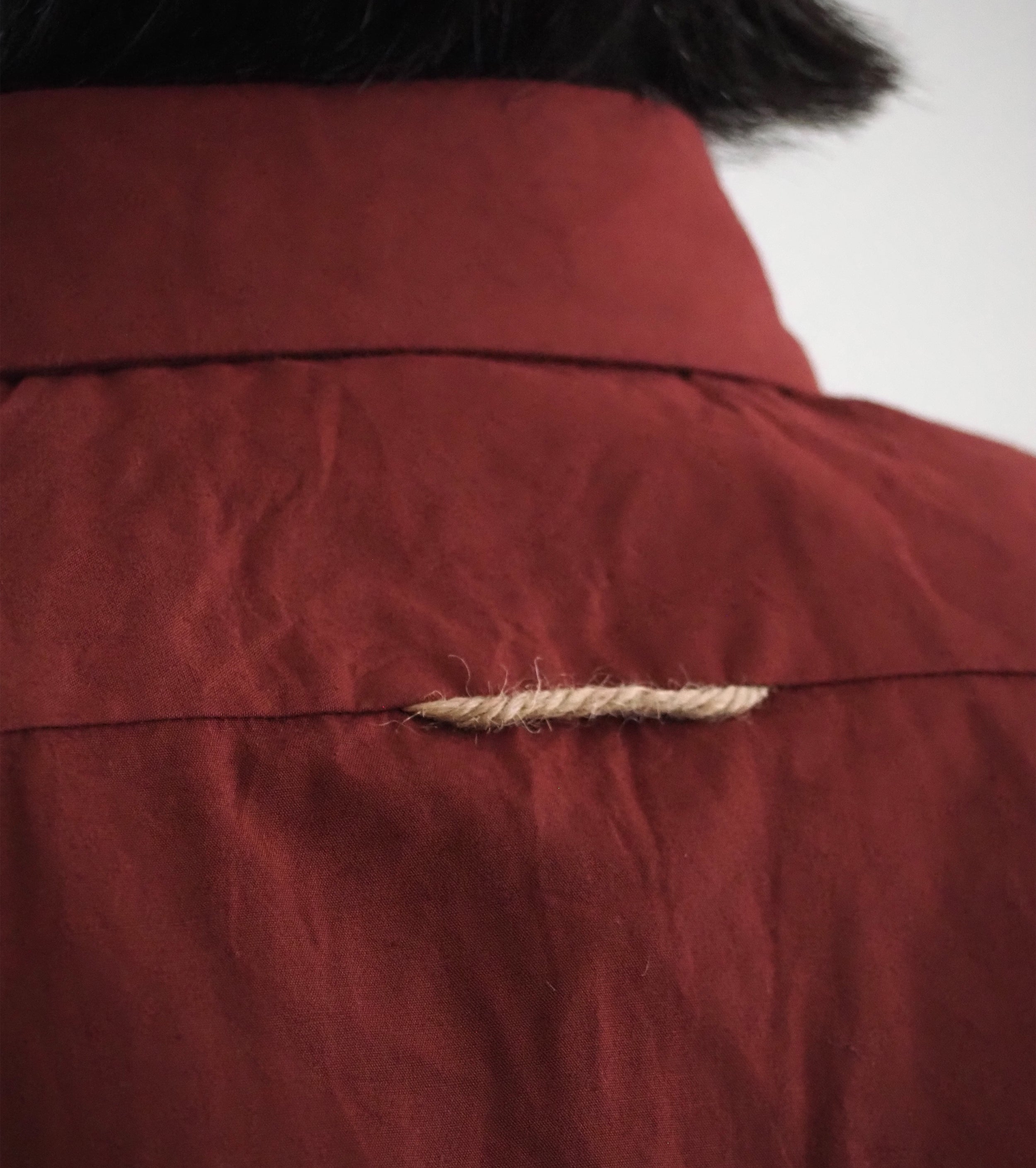 YAECA CANVAS DESIGN Button Skirt , Kusaki Red