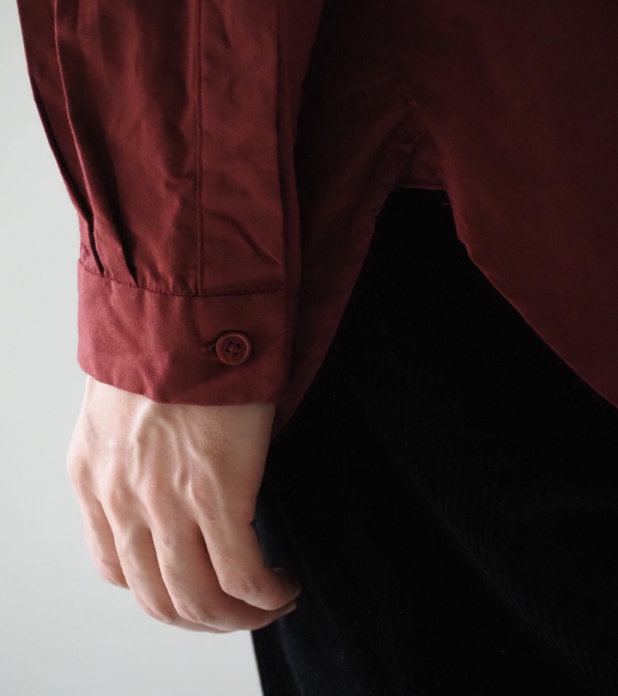 YAECA CANVAS DESIGN Button Skirt , Kusaki Red