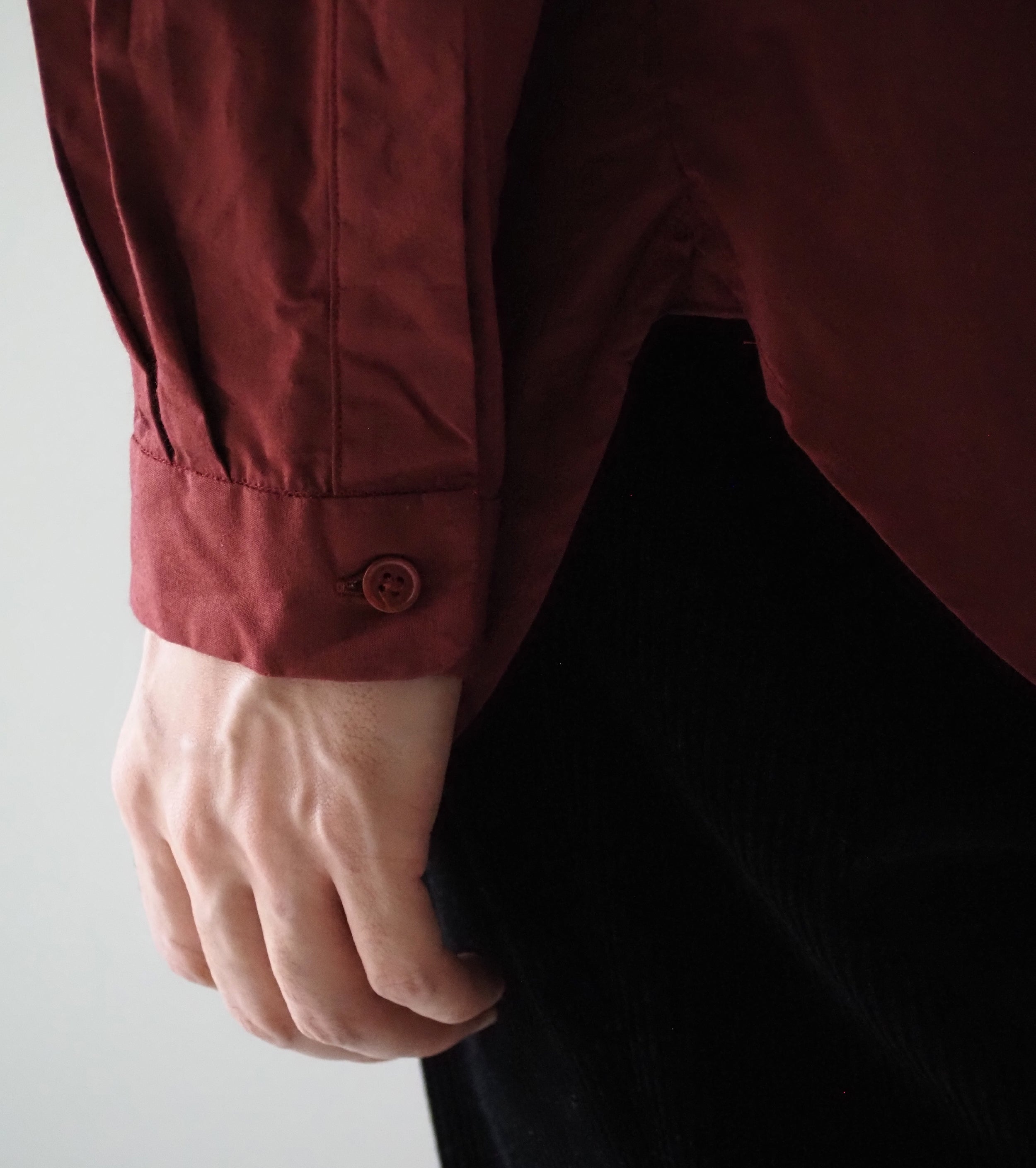 YAECA CANVAS DESIGN Button Skirt , Kusaki Red