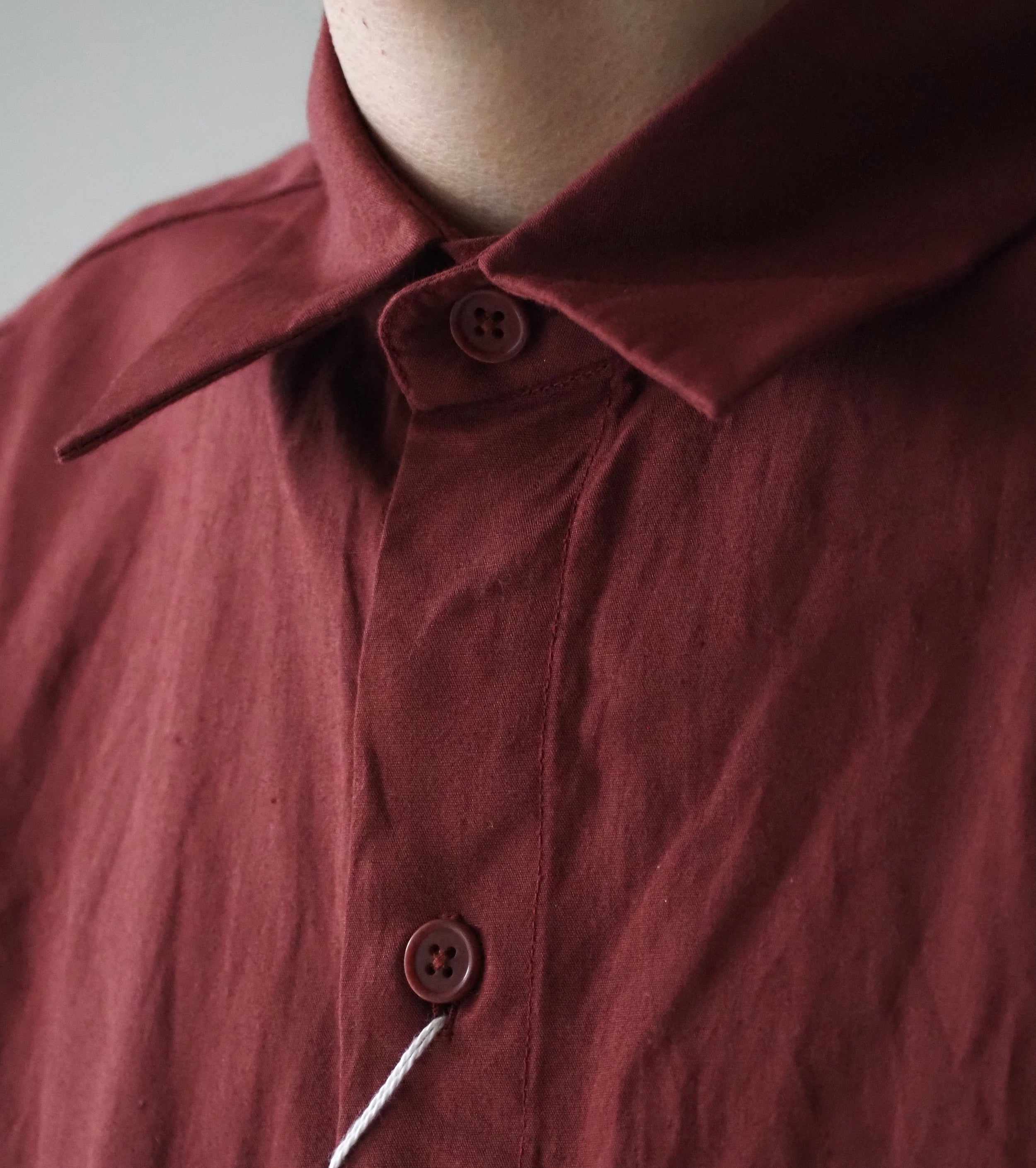 YAECA CANVAS DESIGN Button Skirt , Kusaki Red