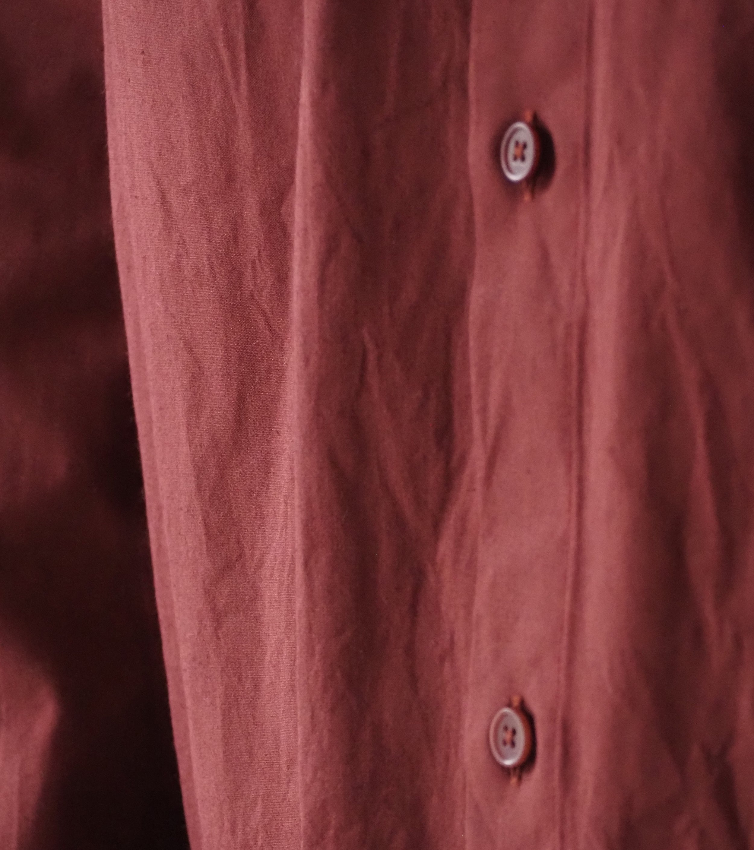 YAECA CANVAS DESIGN Button Skirt , Kusaki Red