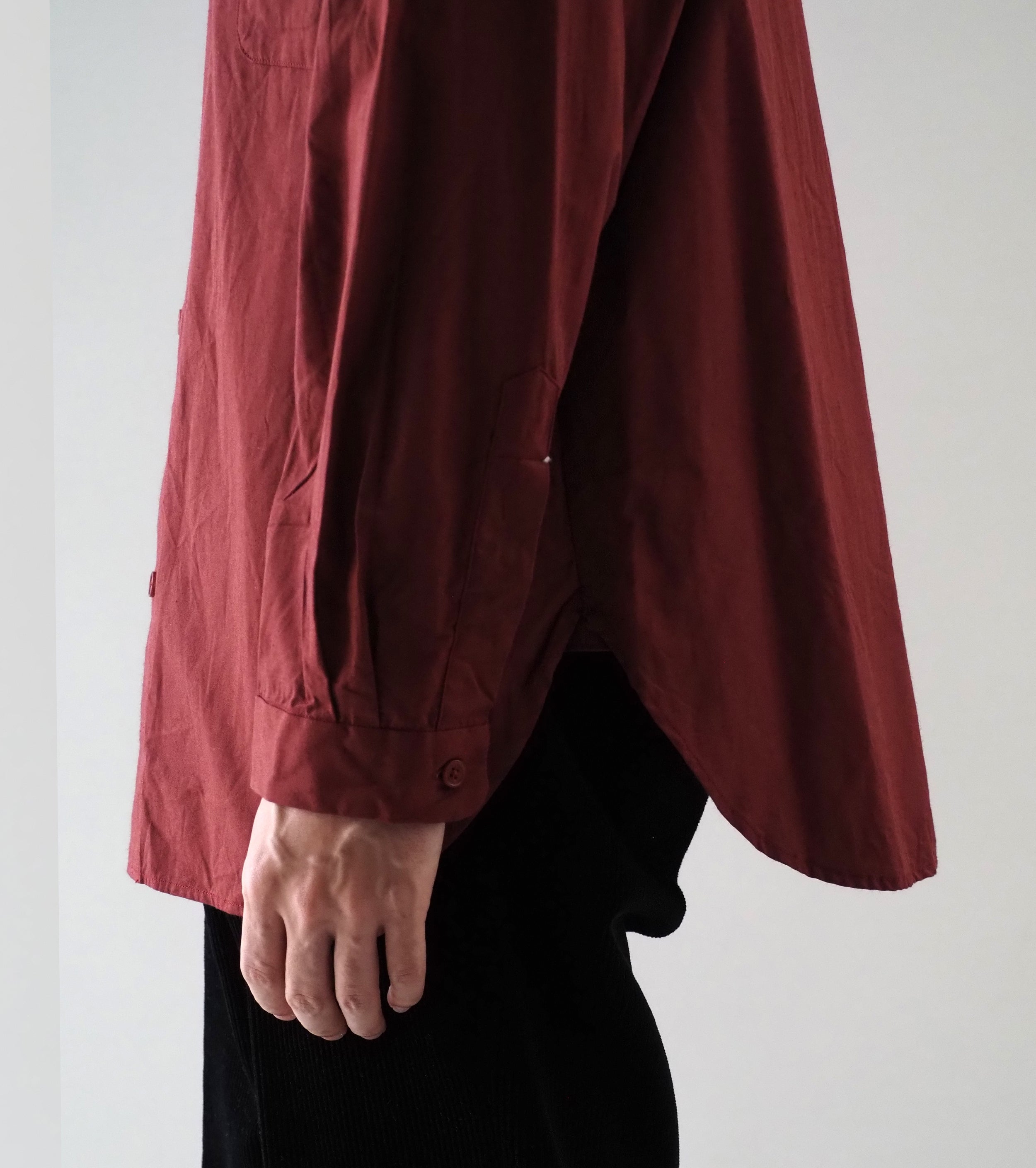 YAECA CANVAS DESIGN Button Skirt , Kusaki Red