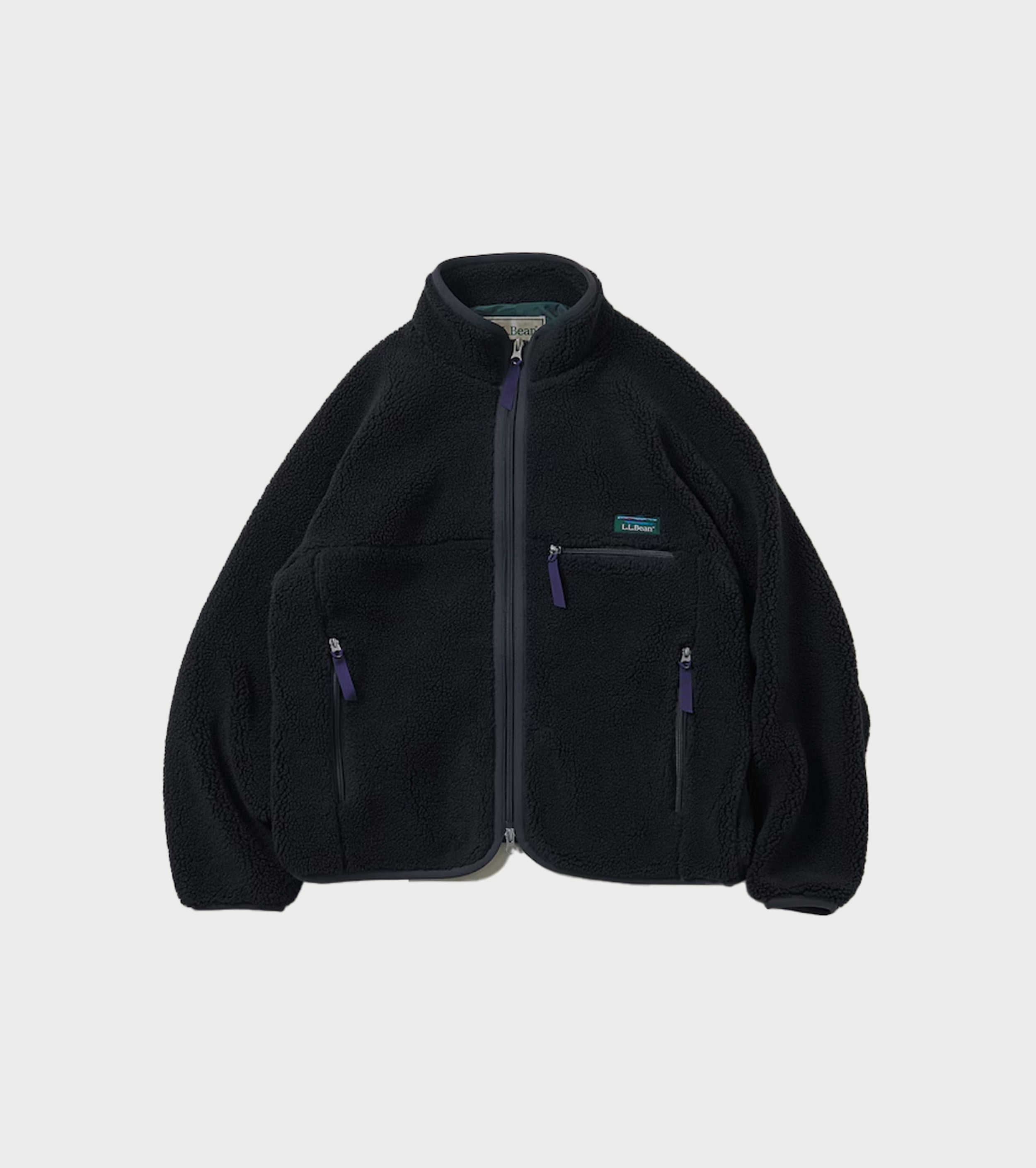 L.L.Bean JAPAN EDITION Women's Topsham Boa Fleece Jacket, Charcoal