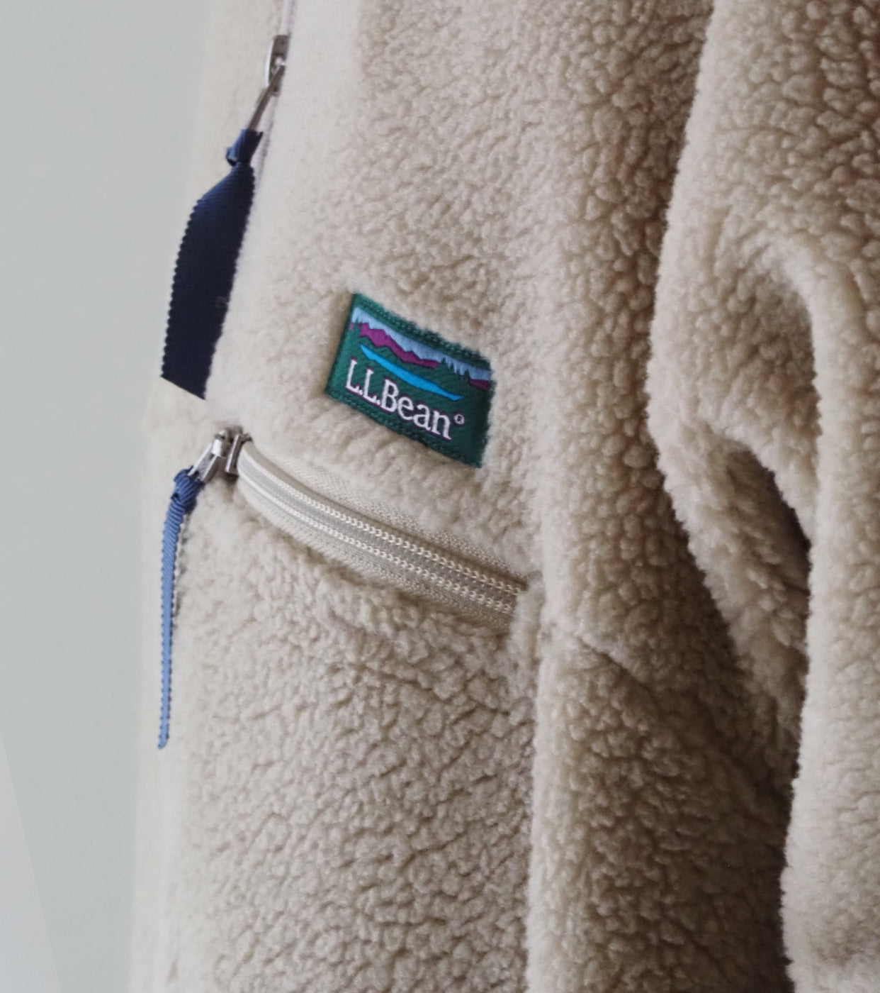 L.L.Bean JAPAN EDITION Women's Topsham Boa Fleece Jacket,Light Beige