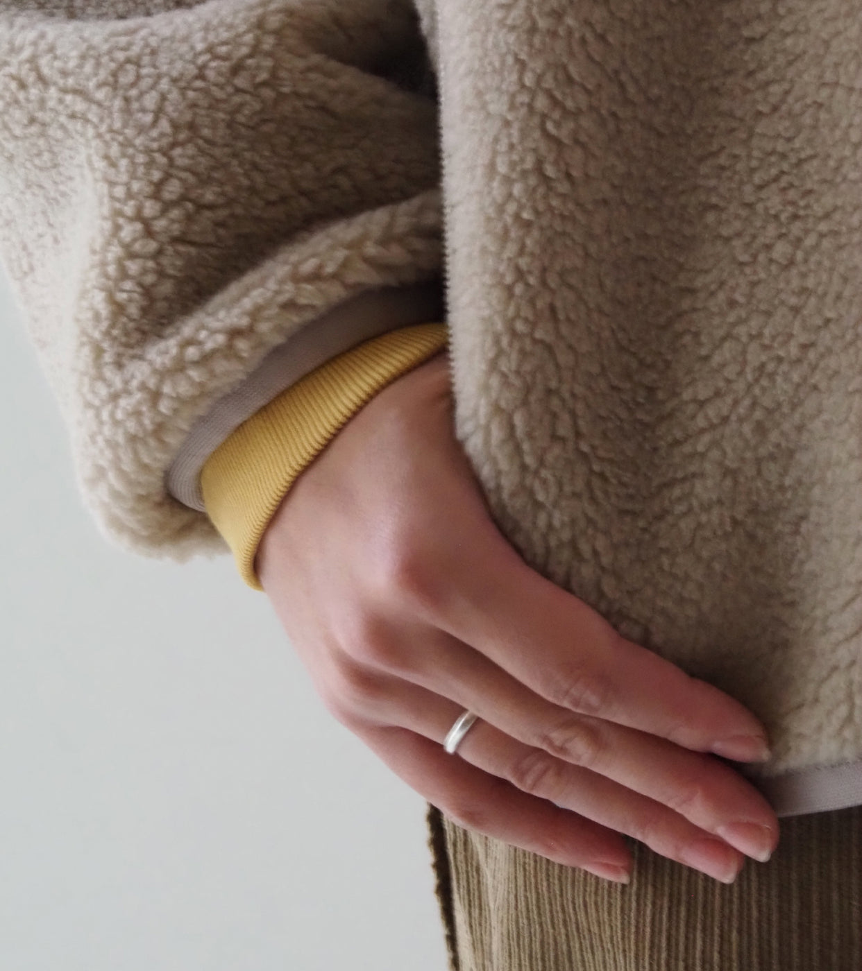 L.L.Bean JAPAN EDITION Women's Topsham Boa Fleece Jacket,Light Beige