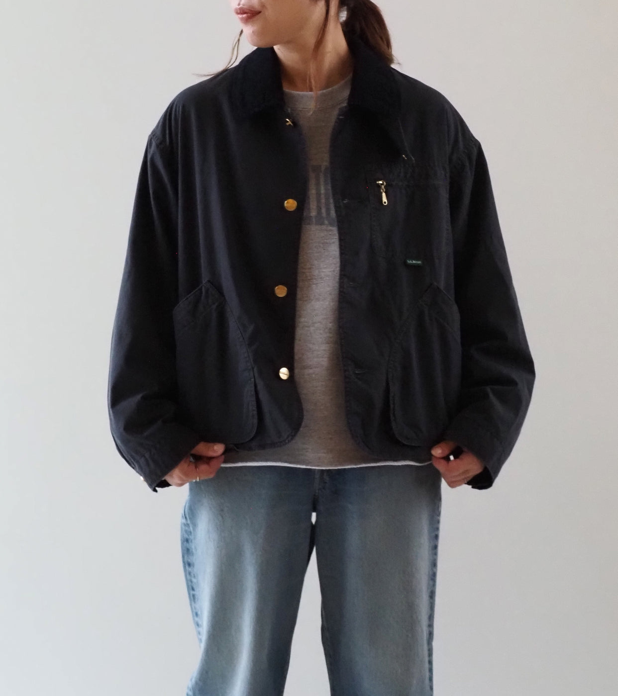 L.L.Bean JAPAN EDITION  ウィメンズ ビーンズ・フィールド・コート インサレーテッド インディゴ  , Fade Black