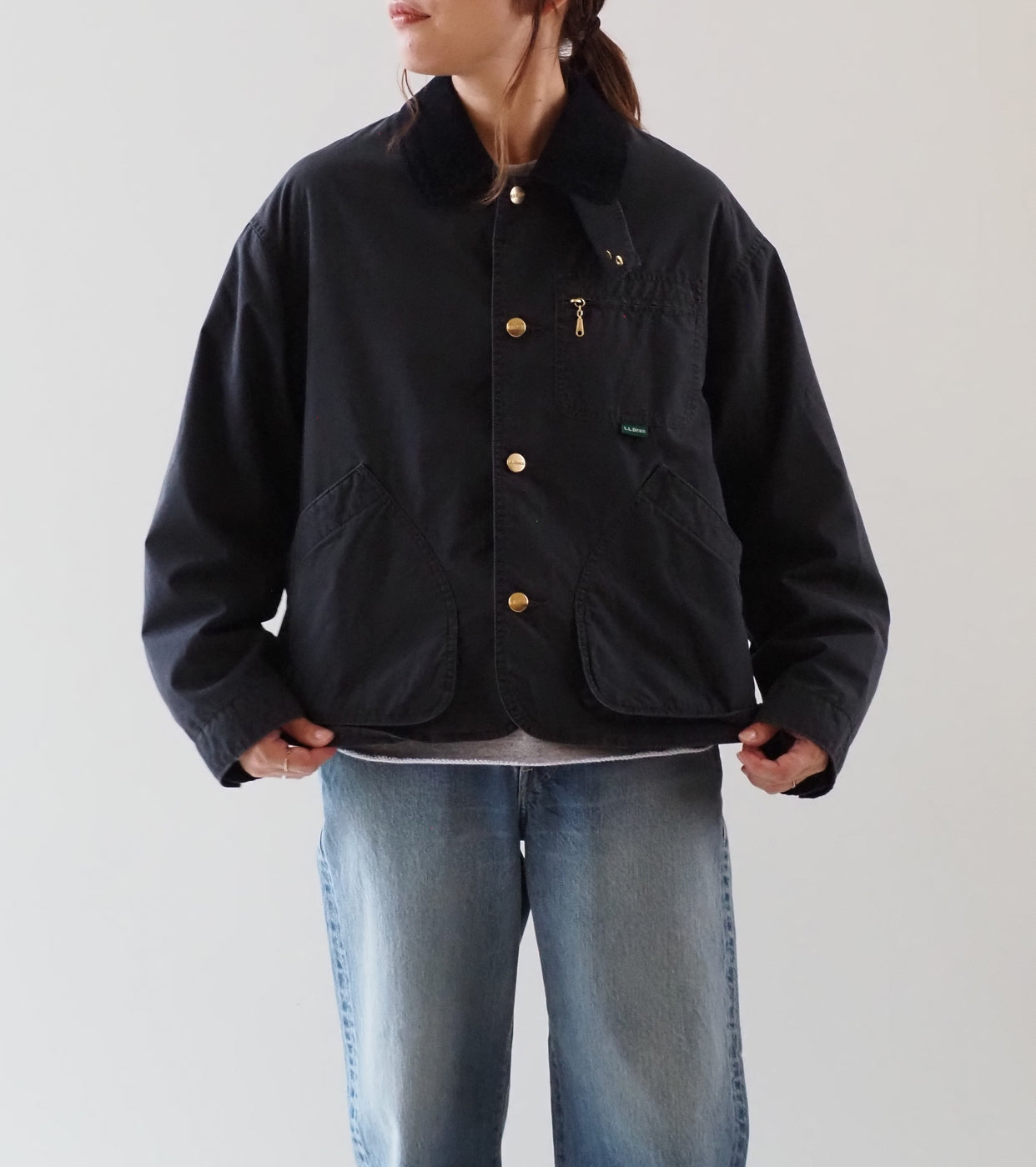 L.L.Bean JAPAN EDITION  ウィメンズ ビーンズ・フィールド・コート インサレーテッド インディゴ  , Fade Black