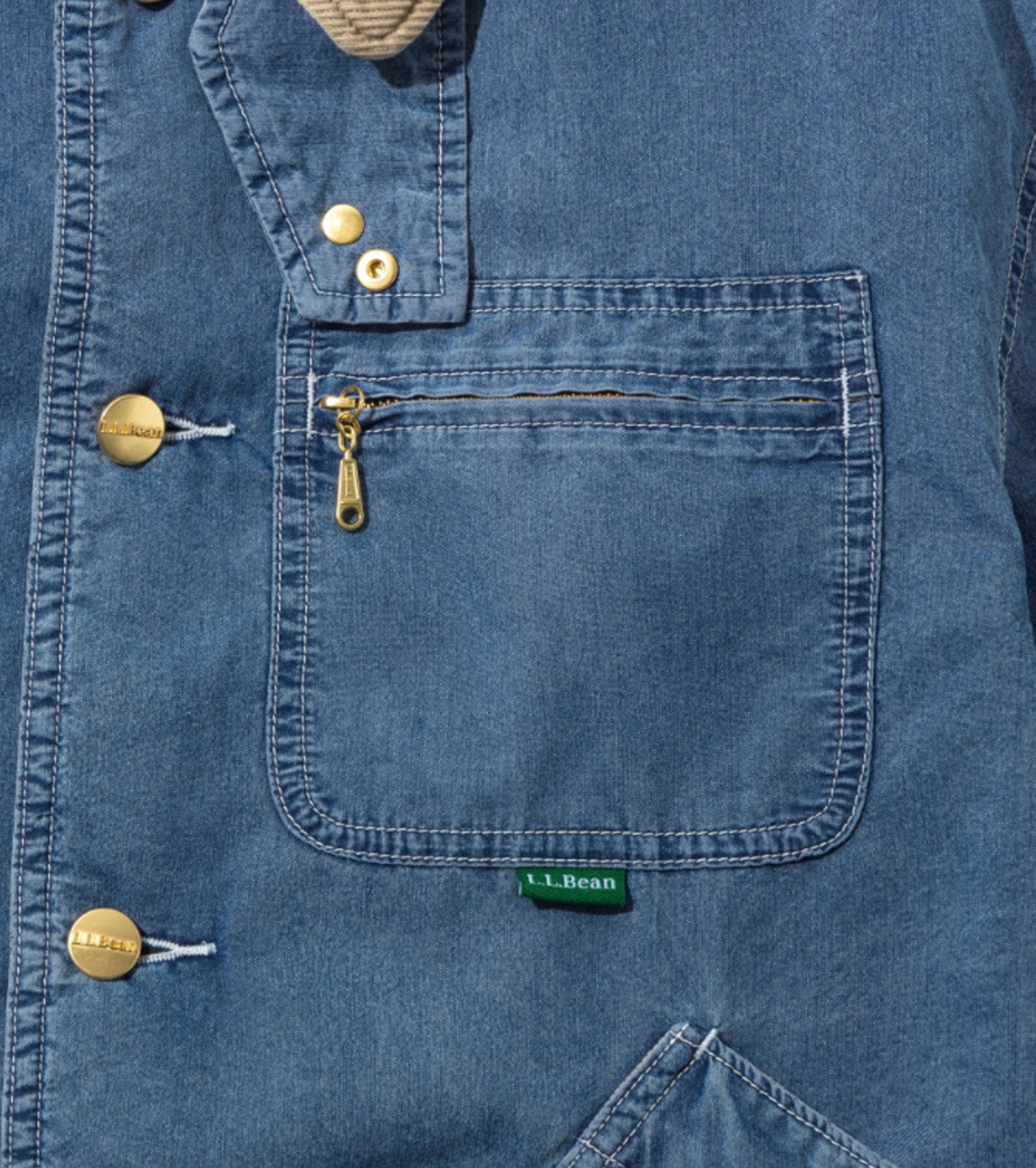 L.L.Bean JAPAN EDITION  ウィメンズ ビーンズ・フィールド・コート インサレーテッド インディゴ  , Fade Blue