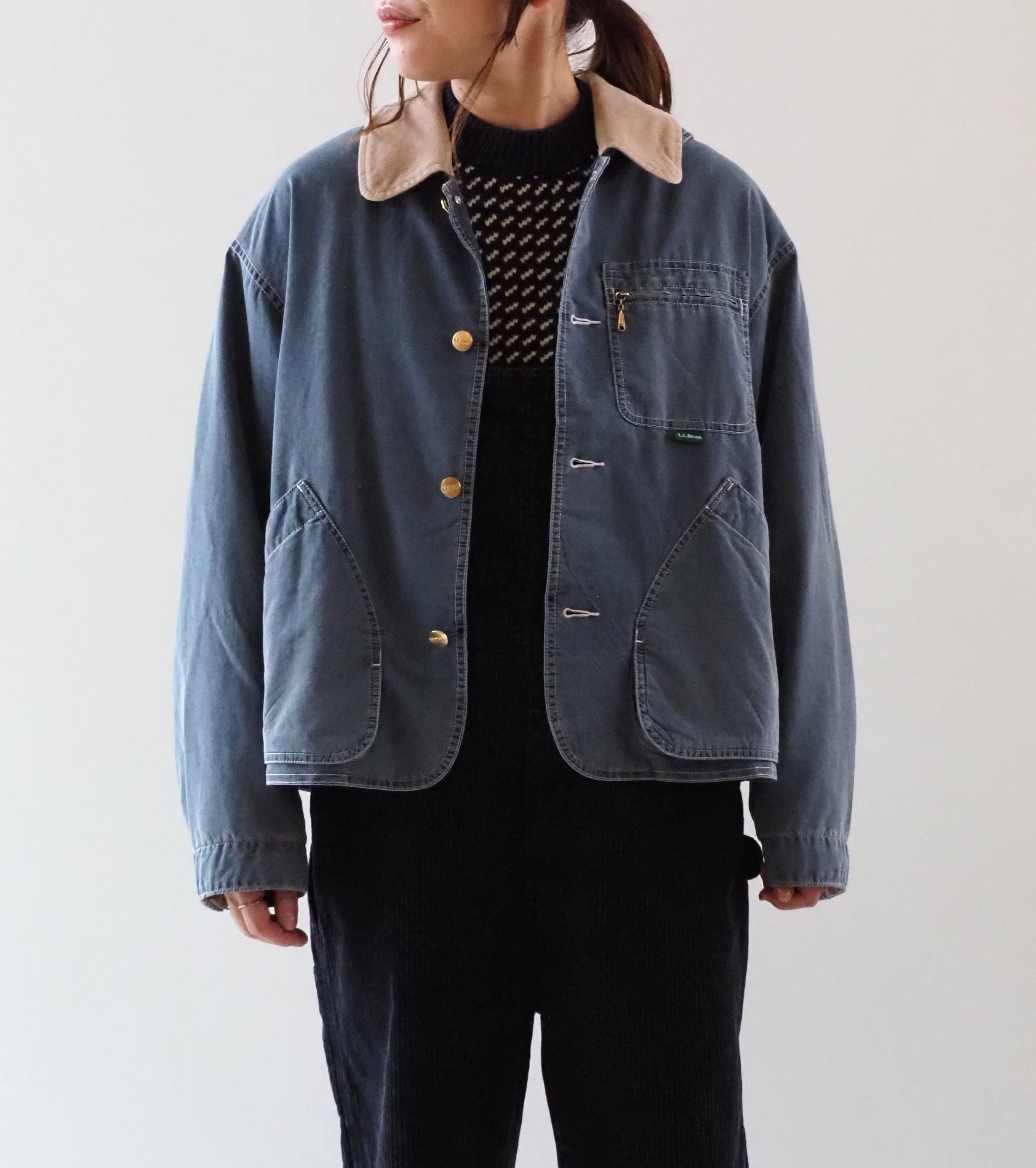 L.L.Bean JAPAN EDITION  ウィメンズ ビーンズ・フィールド・コート インサレーテッド インディゴ  , Fade Blue