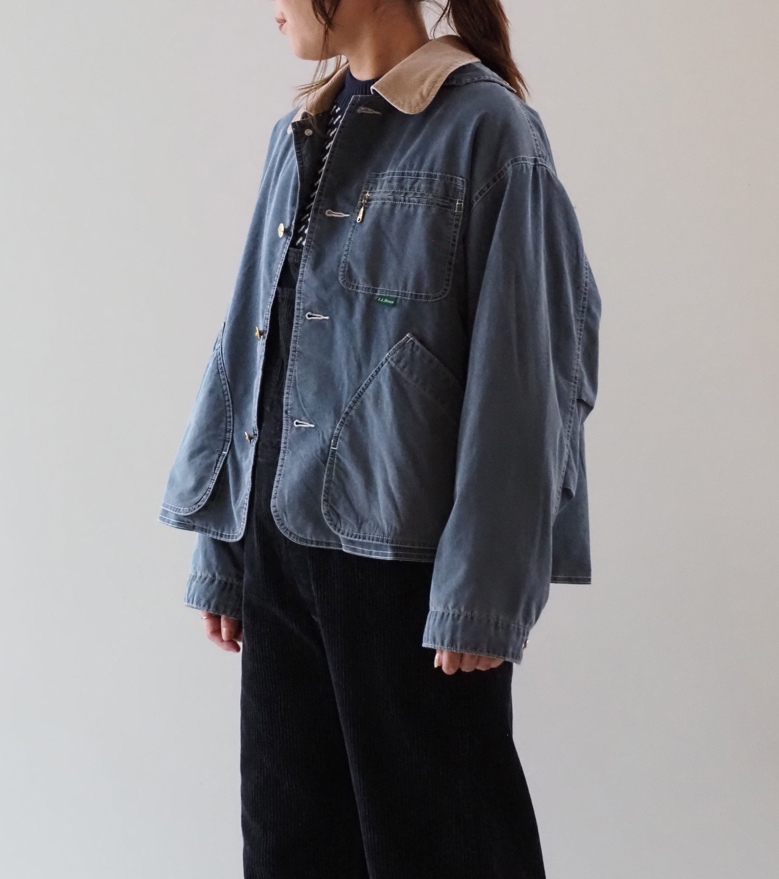 L.L.Bean JAPAN EDITION  ウィメンズ ビーンズ・フィールド・コート インサレーテッド インディゴ  , Fade Blue