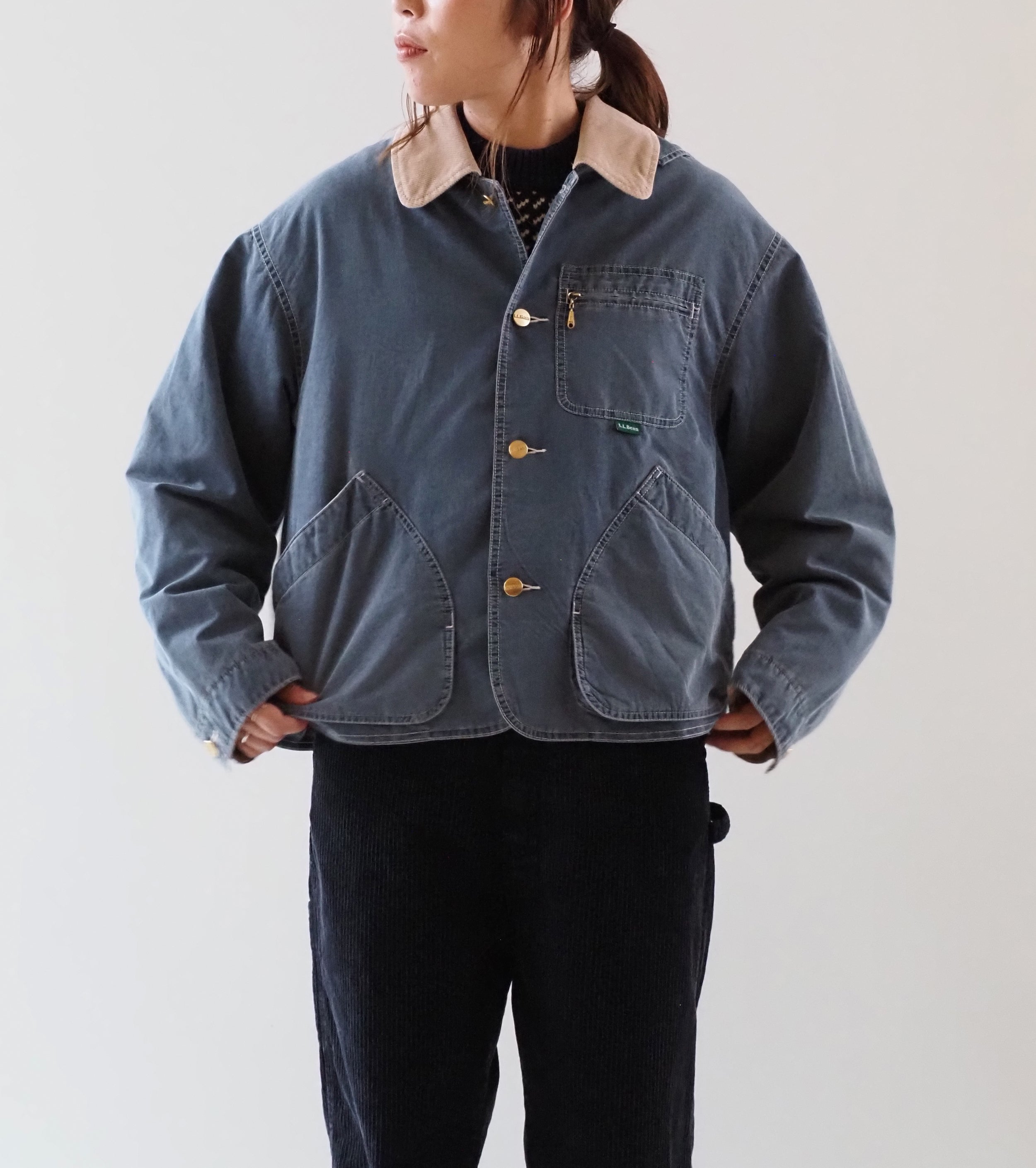 L.L.Bean JAPAN EDITION  ウィメンズ ビーンズ・フィールド・コート インサレーテッド インディゴ  , Fade Blue