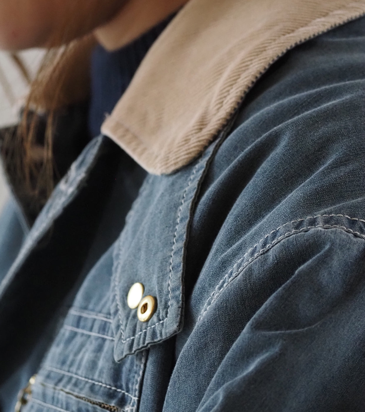 L.L.Bean JAPAN EDITION  ウィメンズ ビーンズ・フィールド・コート インサレーテッド インディゴ  , Fade Blue