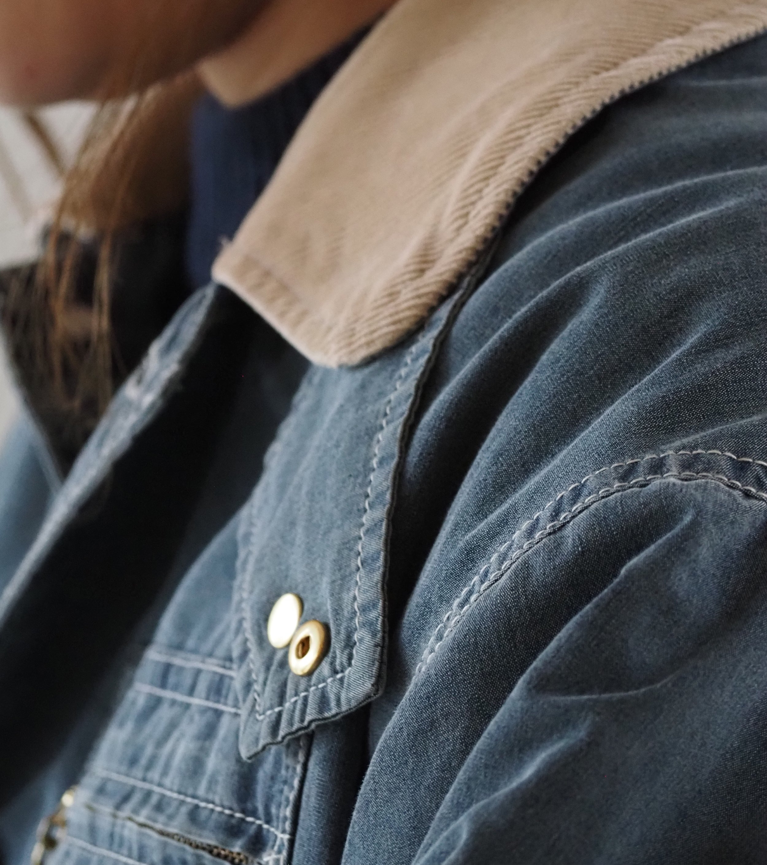 L.L.Bean JAPAN EDITION  ウィメンズ ビーンズ・フィールド・コート インサレーテッド インディゴ  , Fade Blue