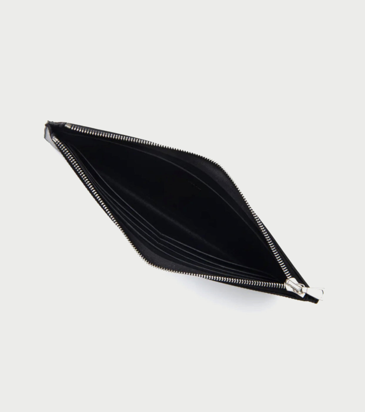 Aeta フラット ロング ウォレット, Matte Black