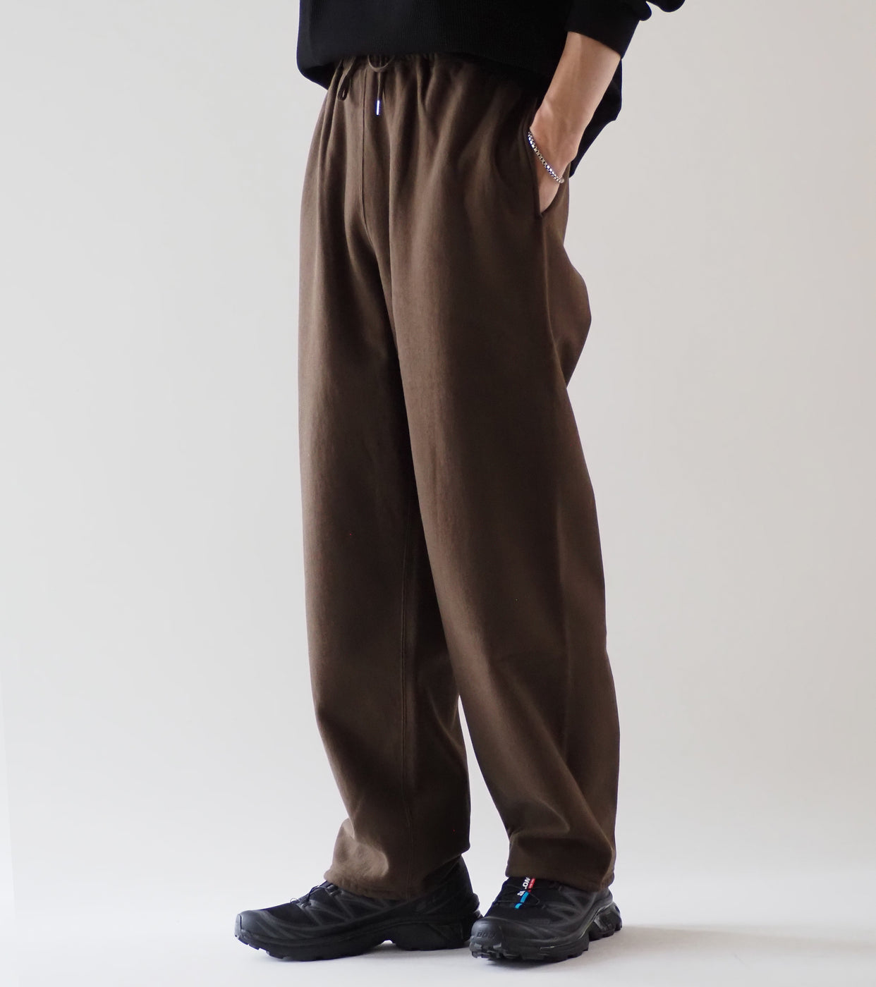 blurhms ROOTSTOCK ソフト＆ハード スウェット パンツ, Khaki Brown