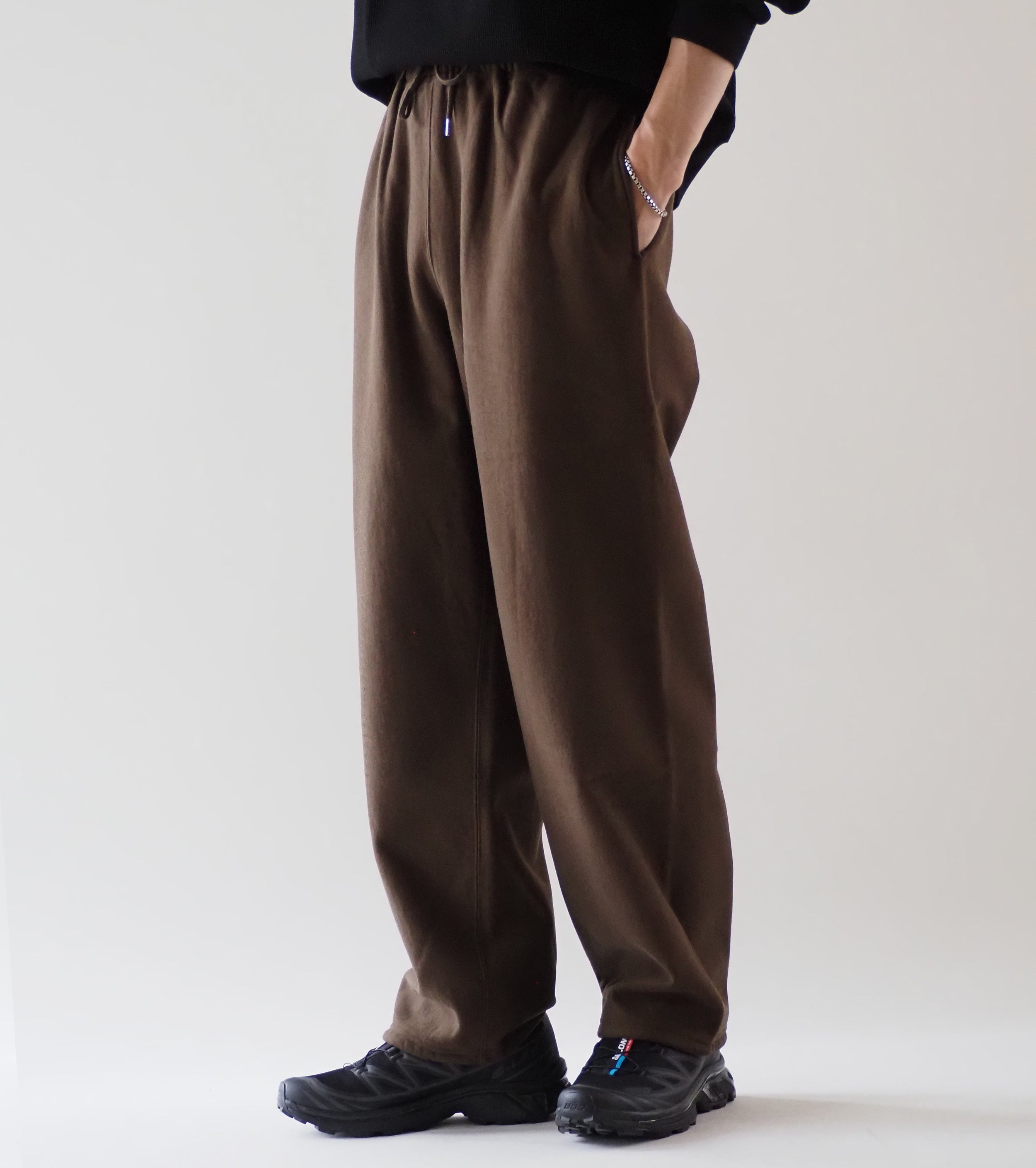 blurhms ROOTSTOCK ソフト＆ハード スウェット パンツ, Khaki Brown