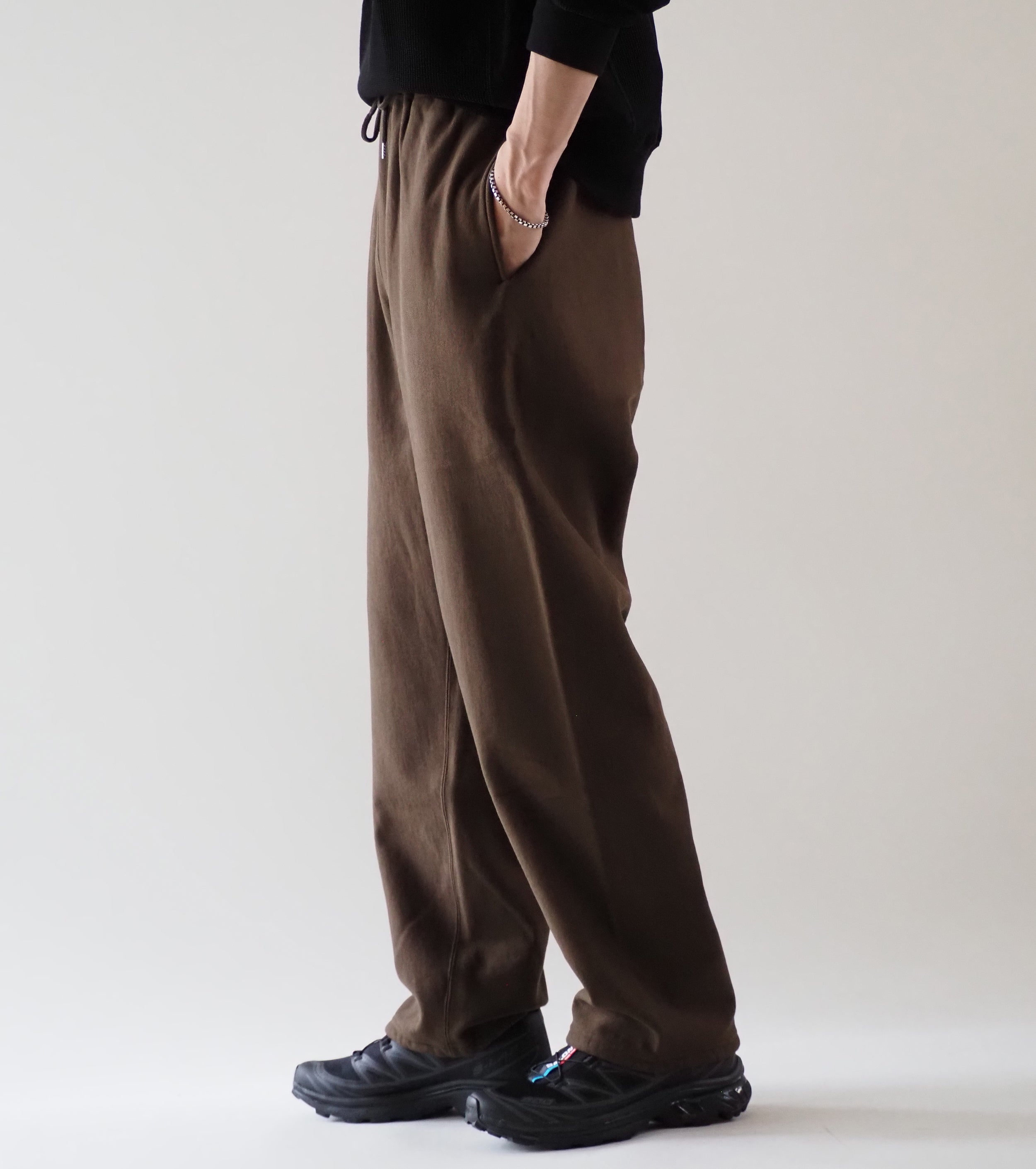blurhms ROOTSTOCK ソフト＆ハード スウェット パンツ, Khaki Brown