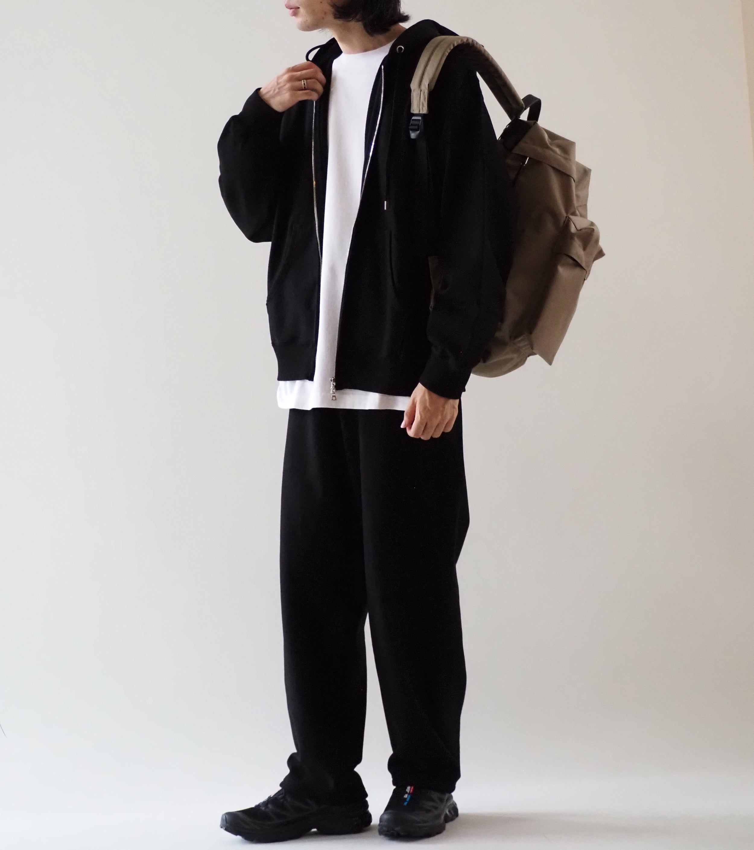 blurhms ROOTSTOCK ソフト＆ハード スウェット フーディー ジップ, Black