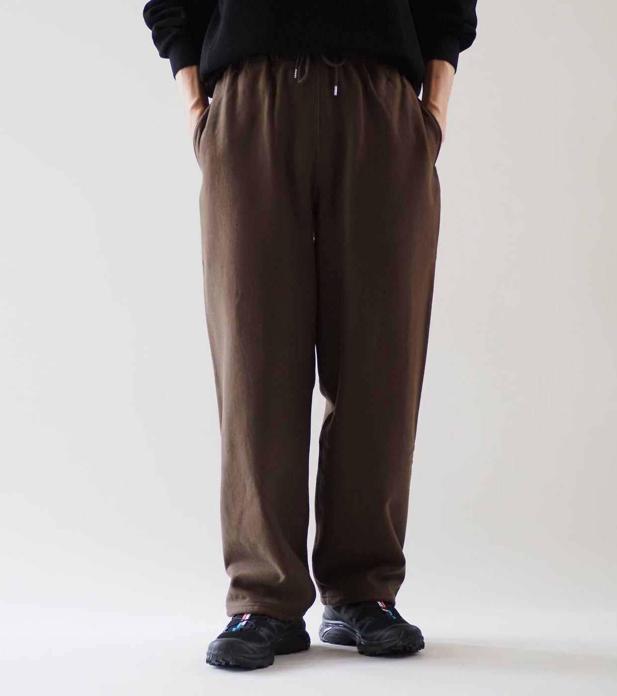 blurhms ROOTSTOCK ソフト＆ハード スウェット パンツ, Khaki Brown