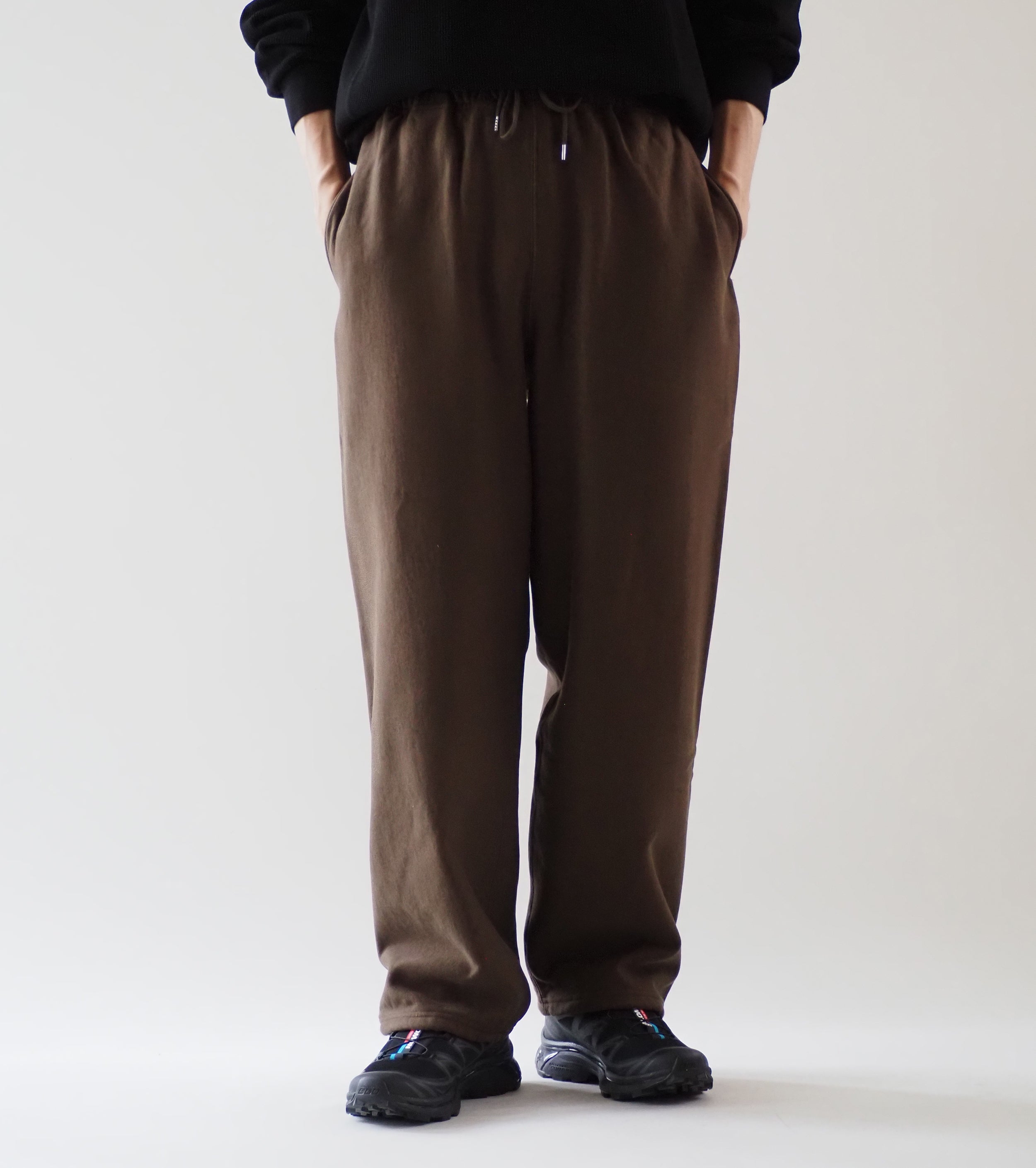 blurhms ROOTSTOCK ソフト＆ハード スウェット パンツ, Khaki Brown
