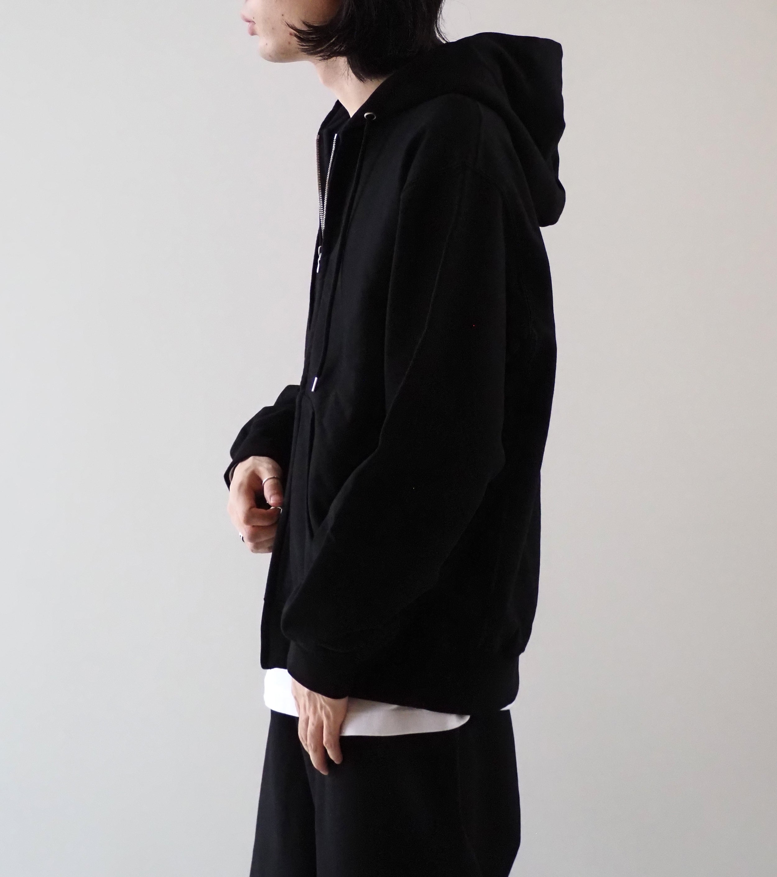 blurhms ROOTSTOCK ソフト＆ハード スウェット フーディー ジップ, Black