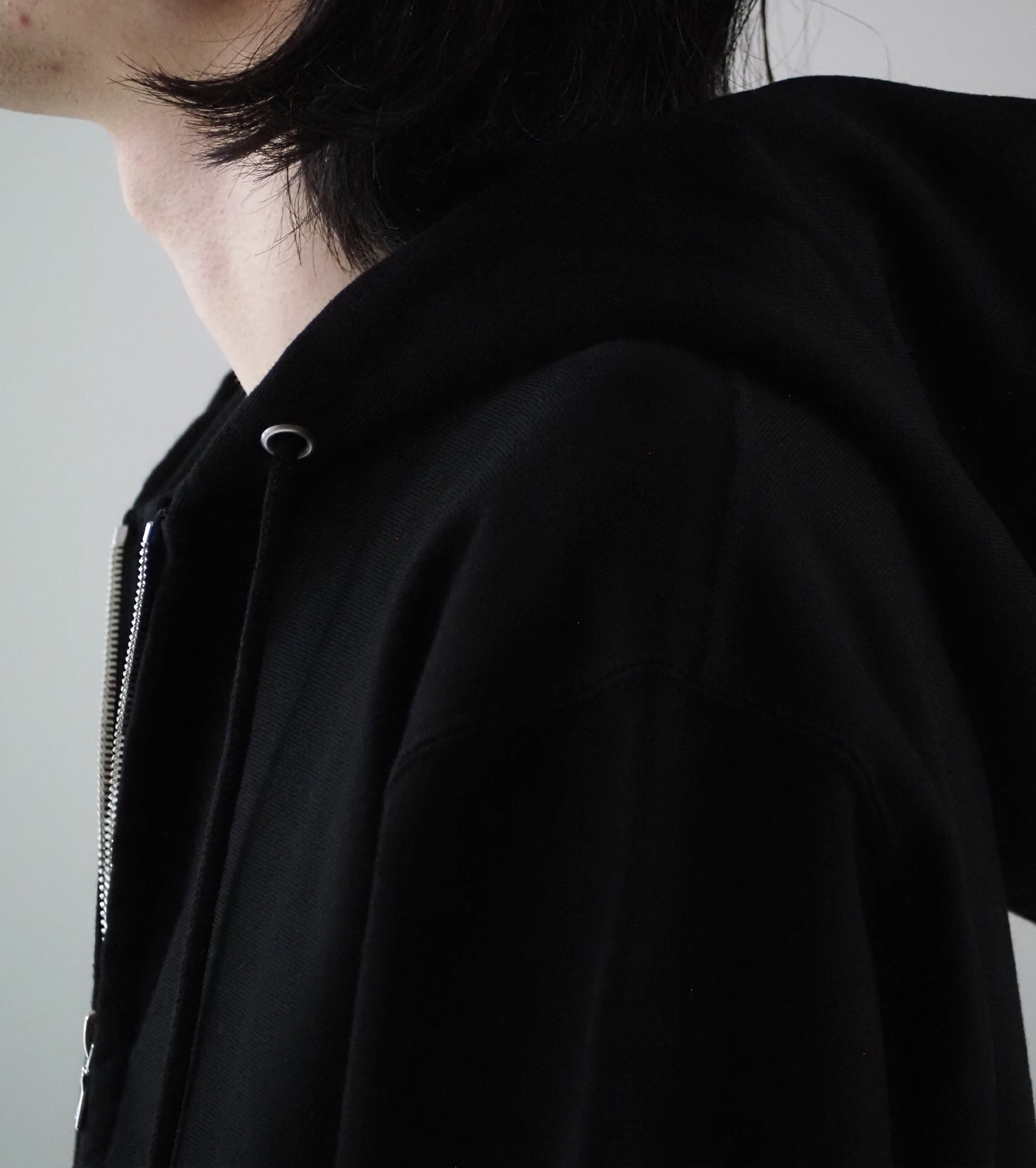 blurhms ROOTSTOCK ソフト＆ハード スウェット フーディー ジップ, Black
