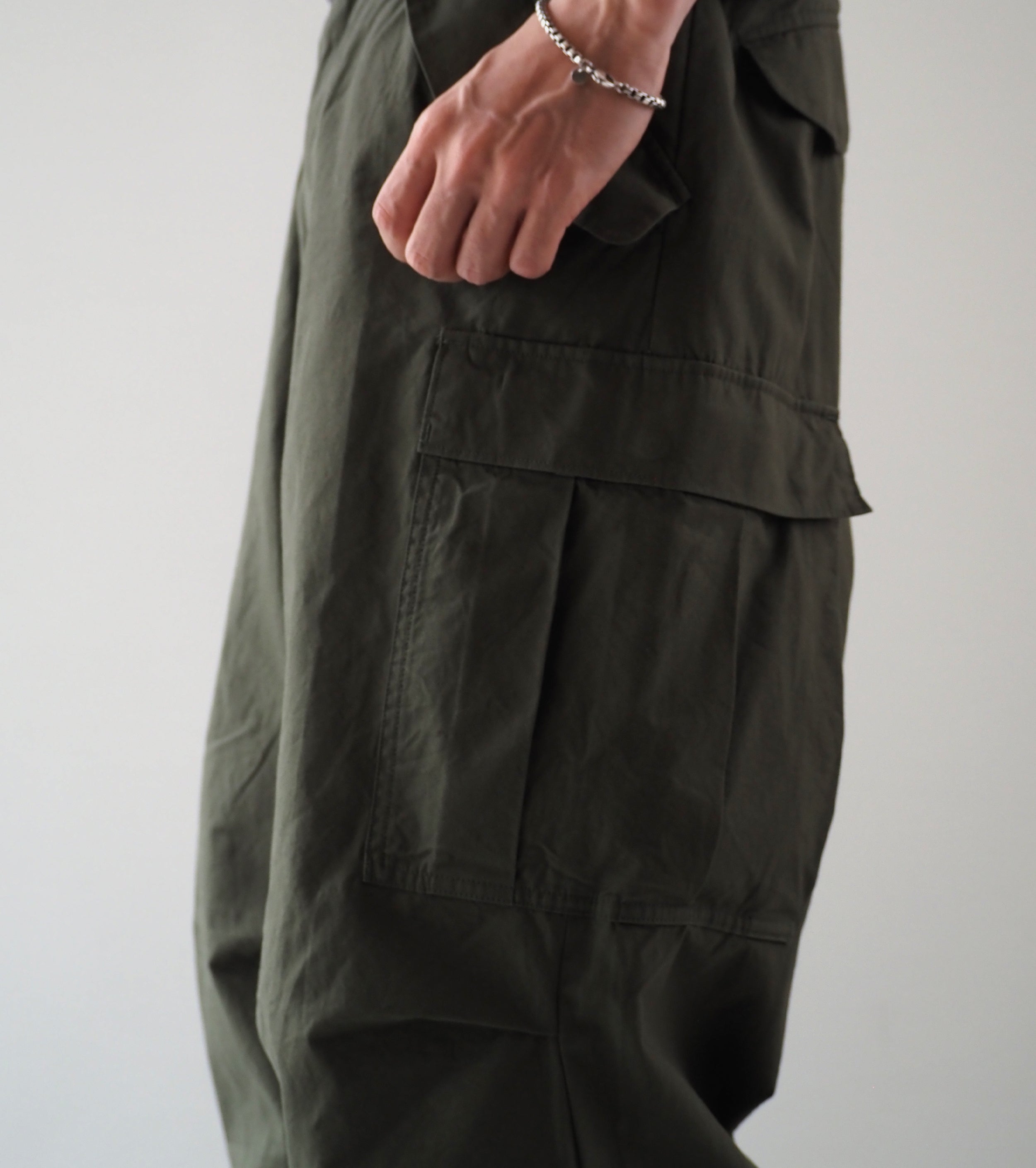 YAECA Like Wear M51 フィールドパンツ , Olive （Poplin）