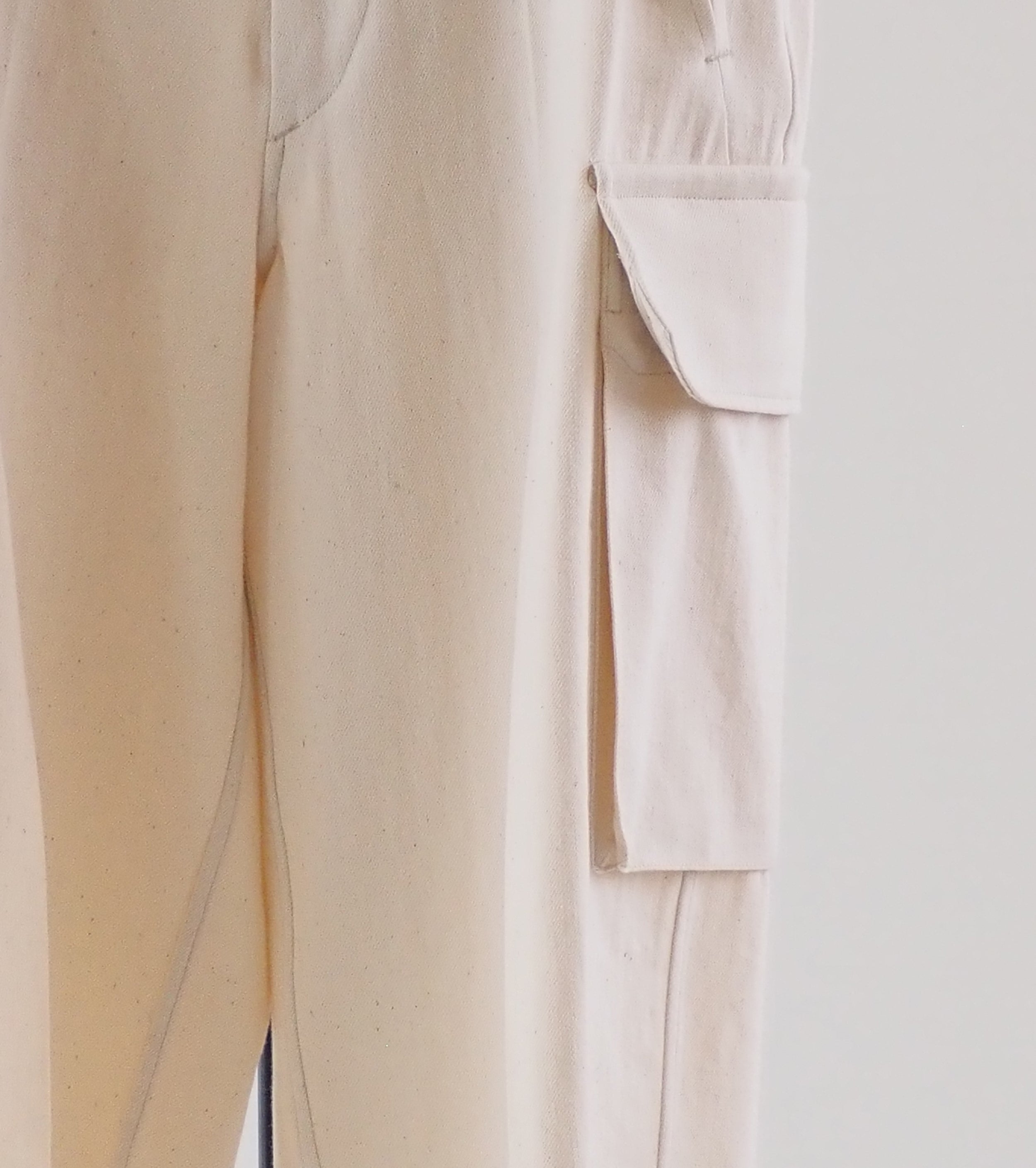 blurhms Twill French Combat Trousers, Ivory