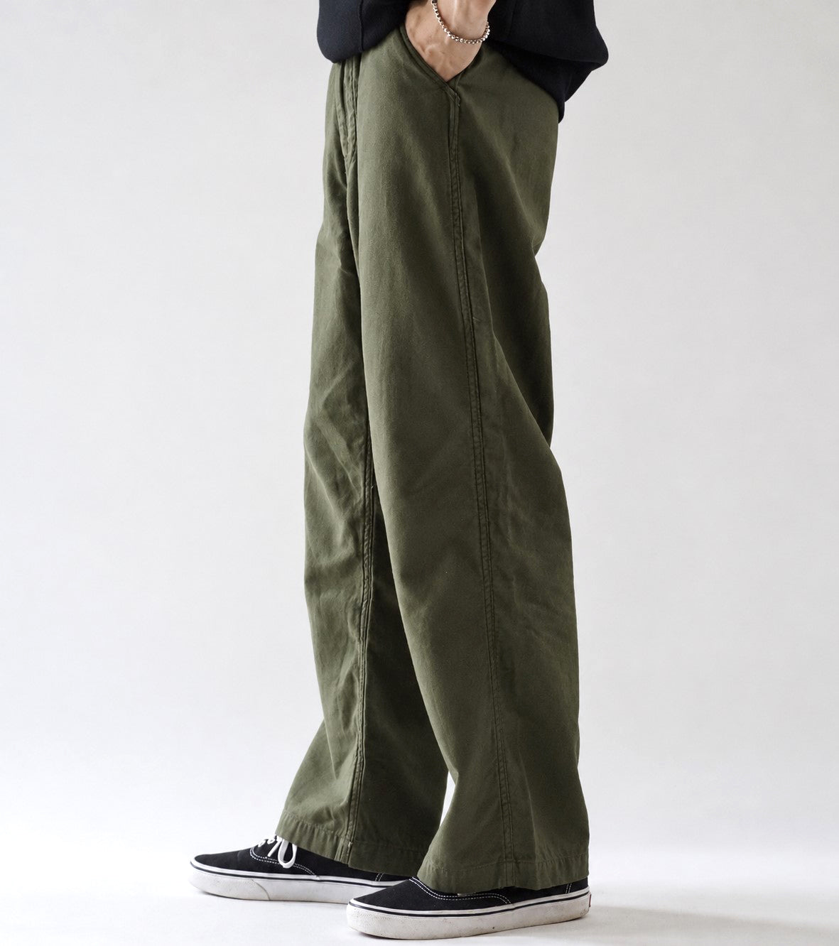 orslow ワイド フィット ニューヨーカー , Dark Olive