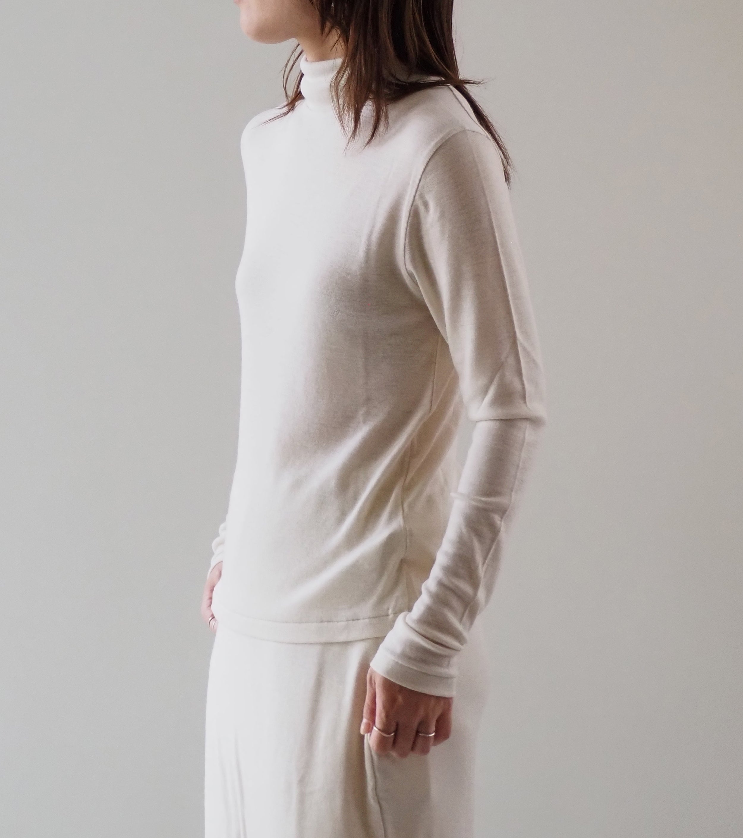 blurhms Wool Rib Turtle Neck ,  Ivory