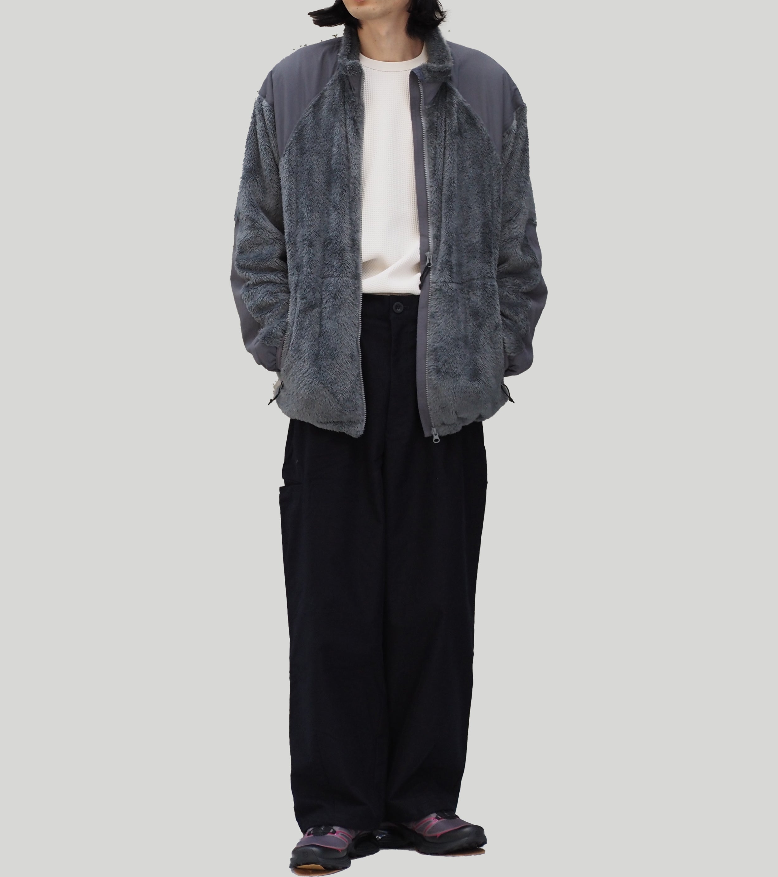 WILD THINGS LEVEL3 SHAGGY JACKET ,  F Grey