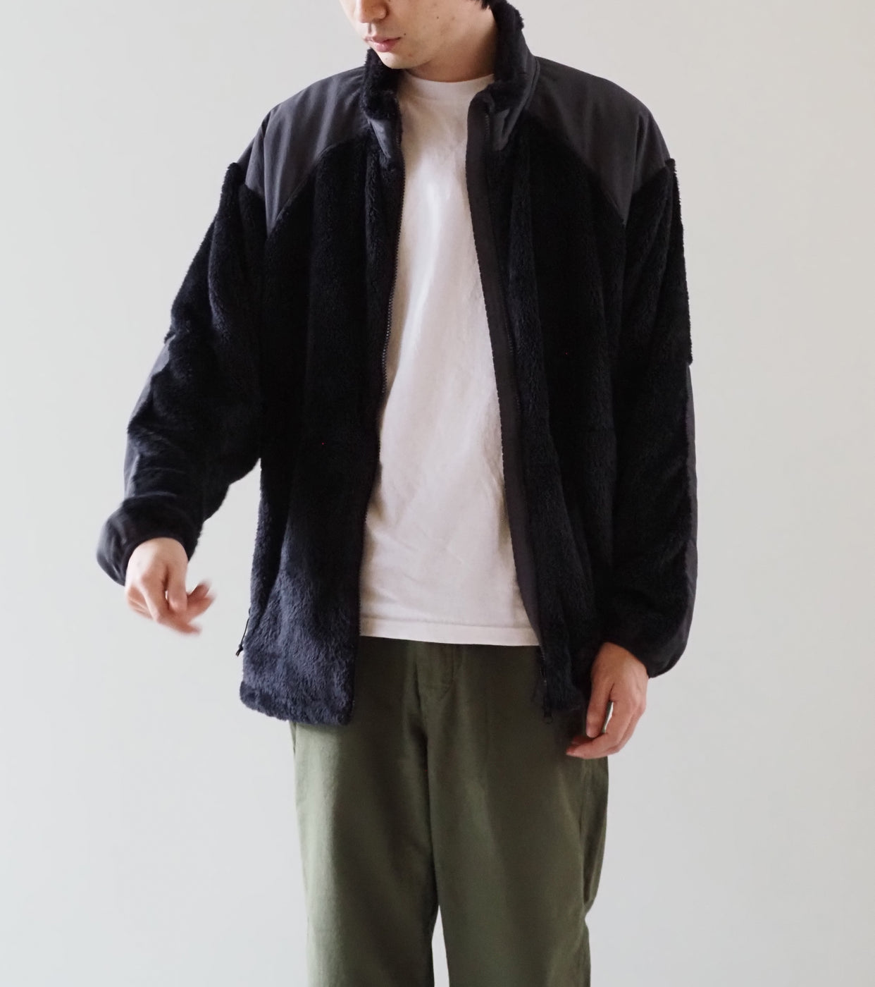 WILD THINGS LEVEL3 SHAGGY JACKET , Black