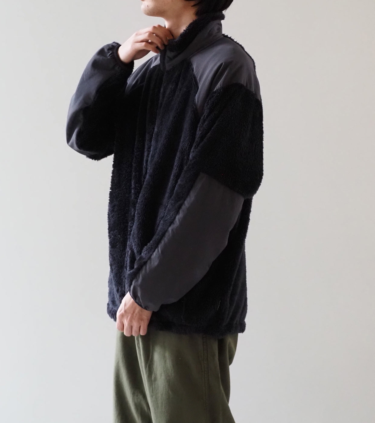 WILD THINGS LEVEL3 SHAGGY JACKET , Black