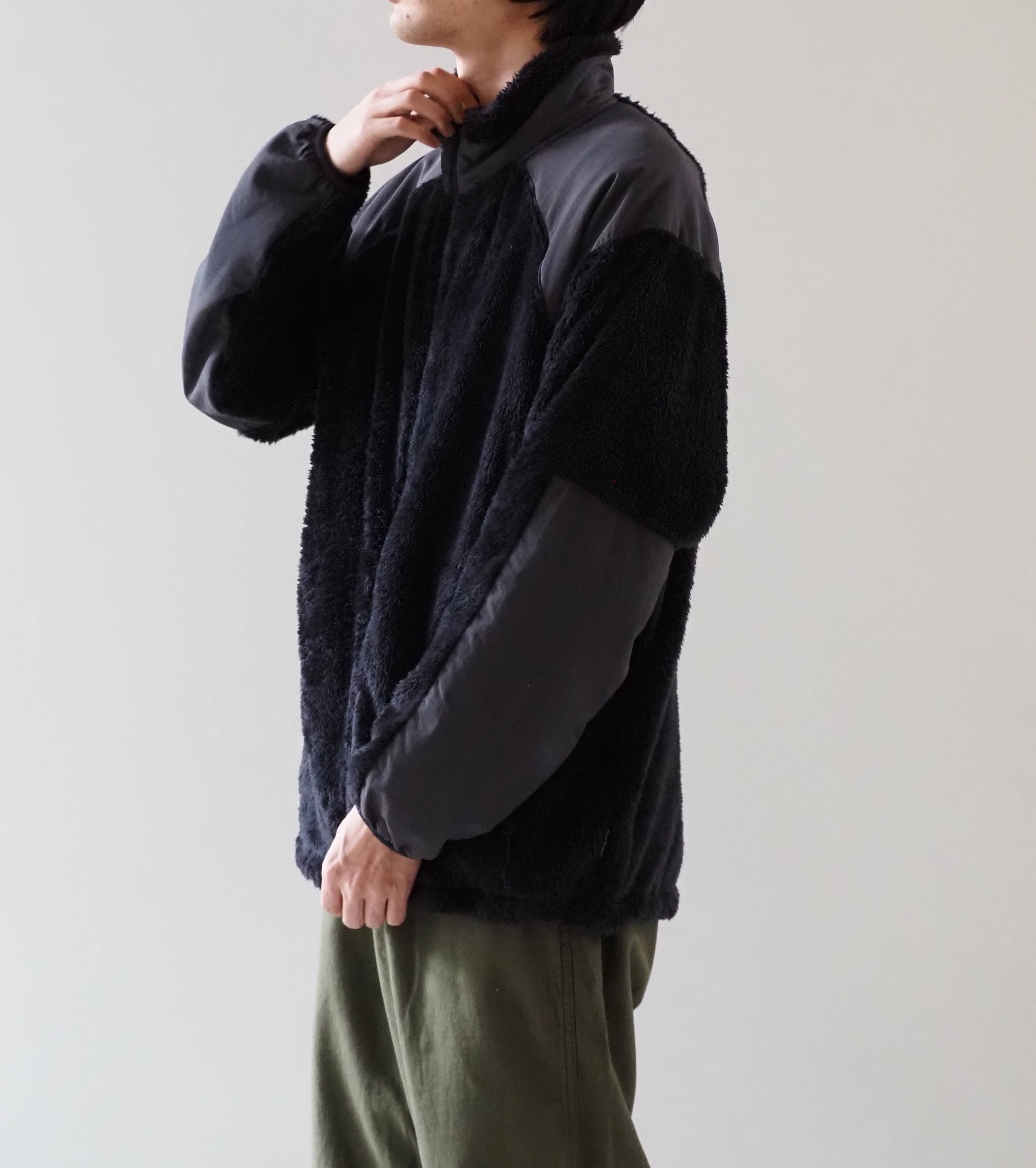 WILD THINGS LEVEL3 SHAGGY JACKET , Black