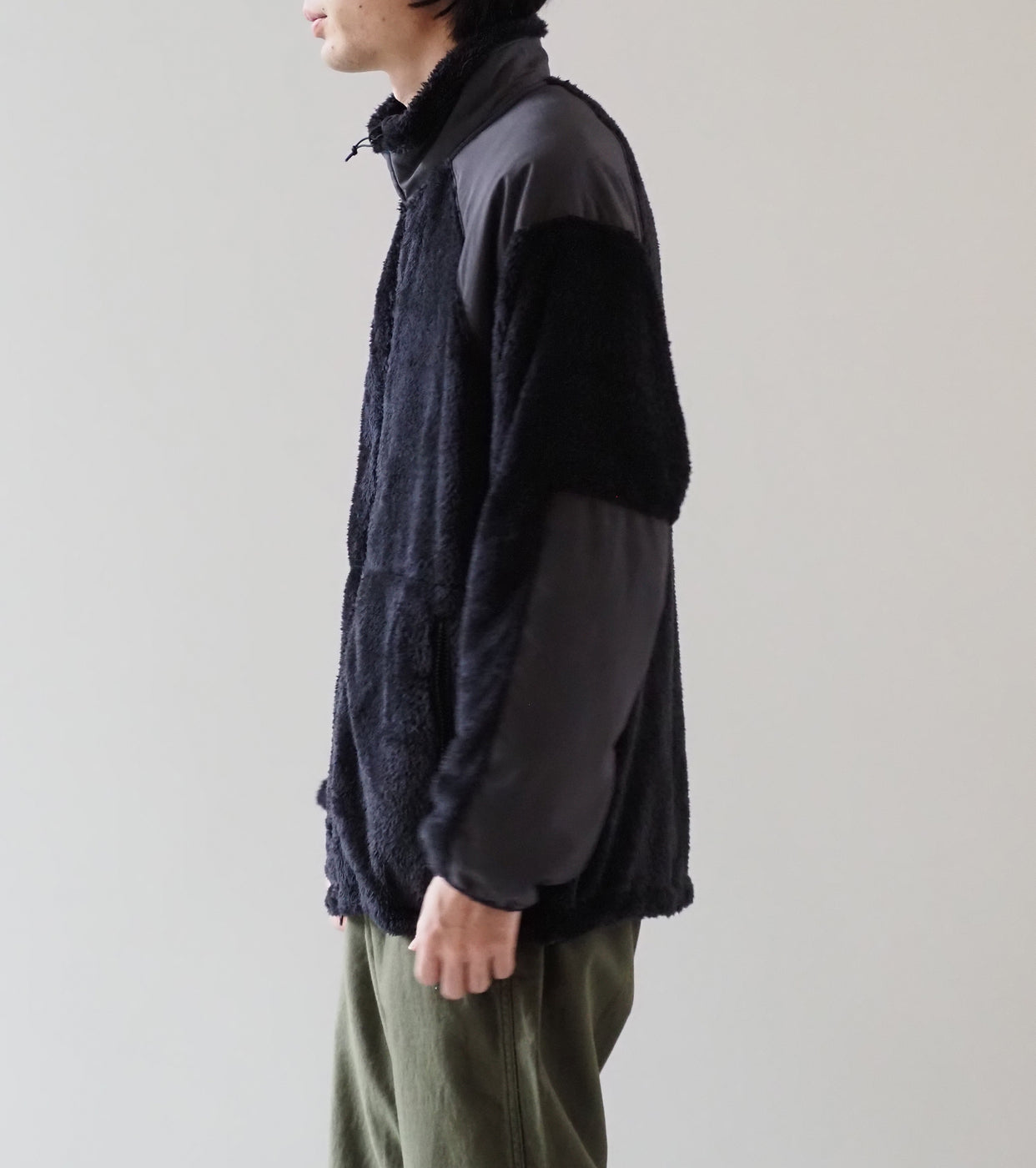 WILD THINGS LEVEL3 SHAGGY JACKET , Black