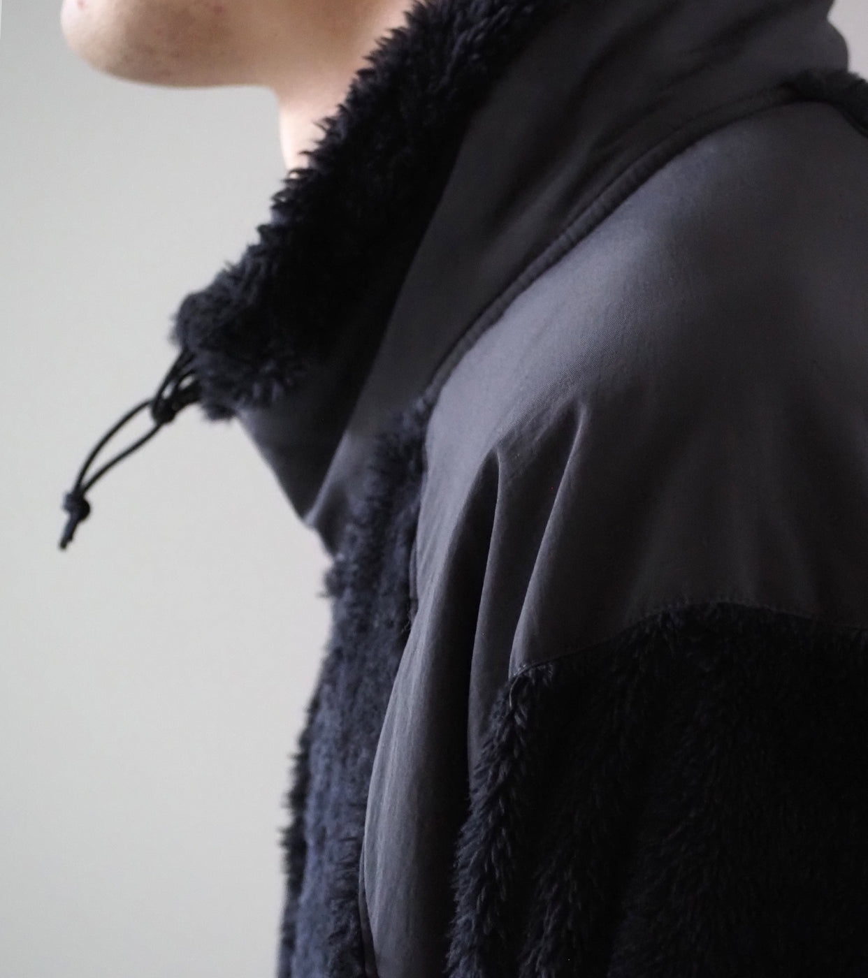 WILD THINGS LEVEL3 SHAGGY JACKET , Black