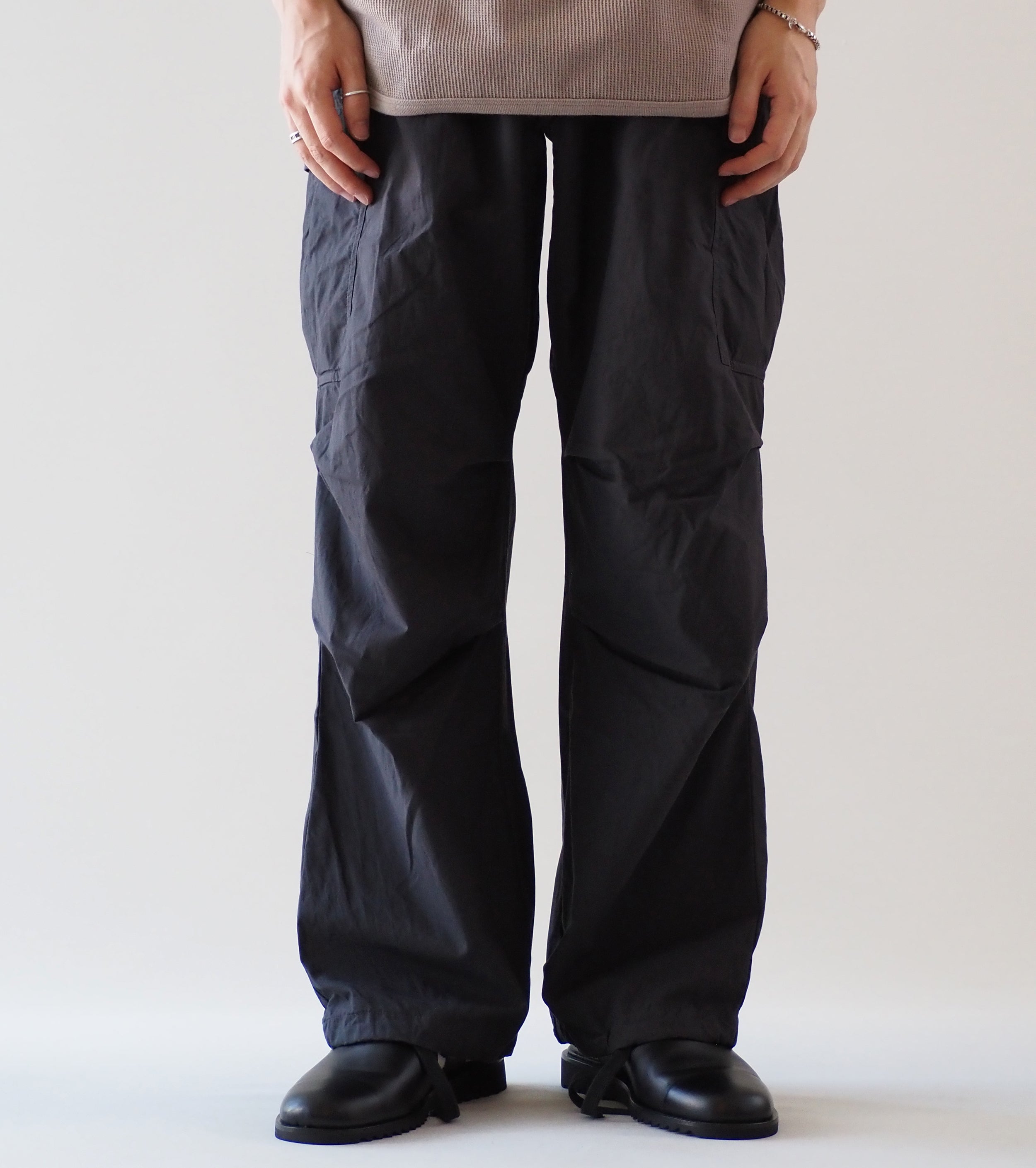 YAECA Like Wear M51 フィールド パンツ , Charcoal (POPLIN