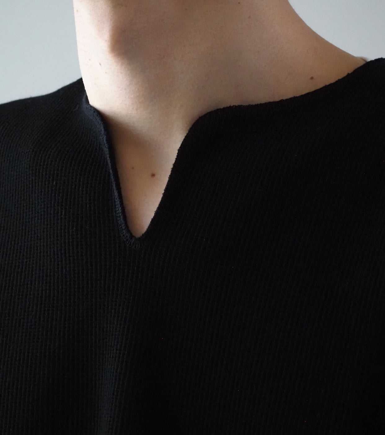 Blurhms Root Stock Rough&Smooth Thermal Over-neck L/S , Black