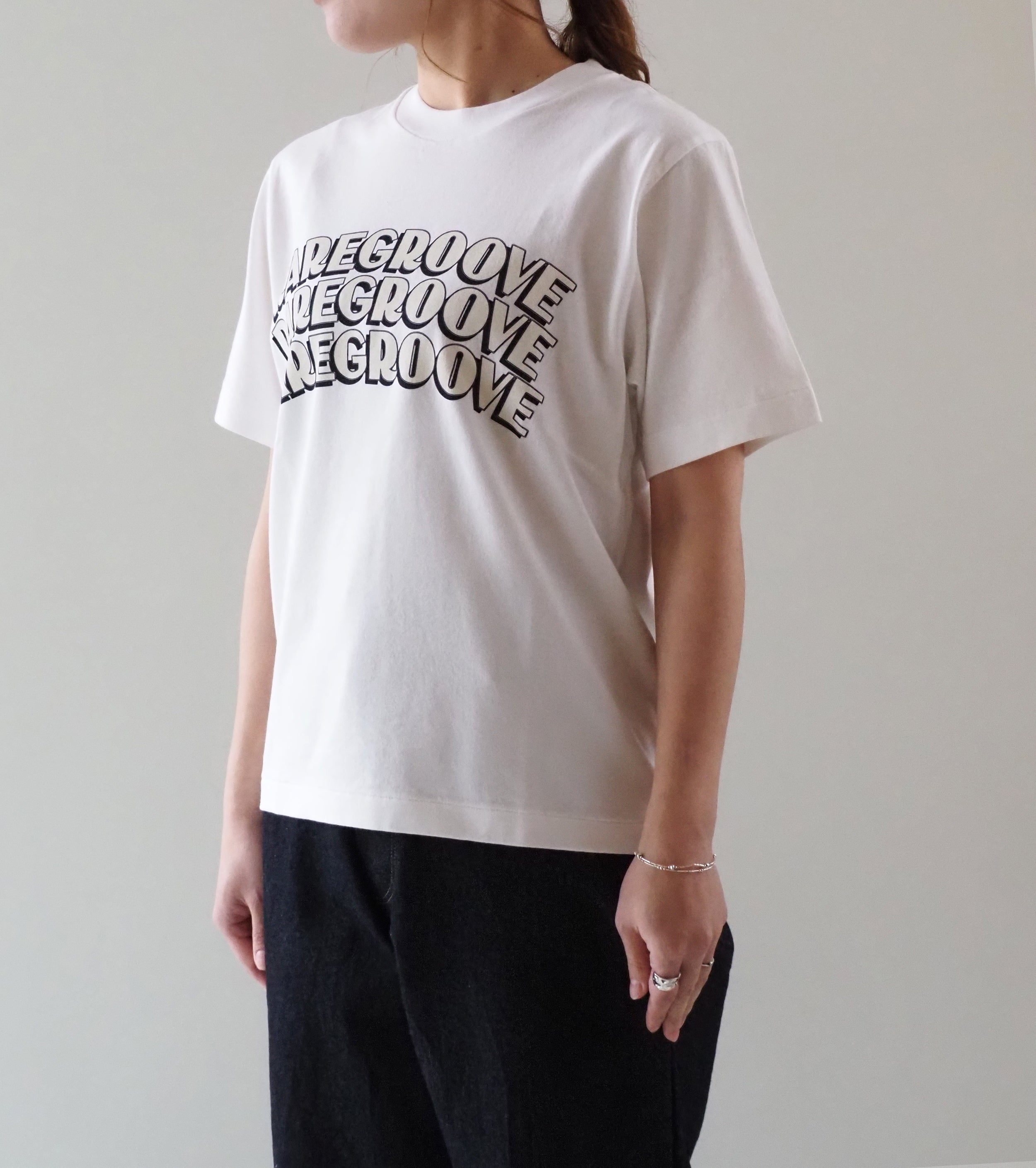 blurhms ROOT STOCK  【RAREGROOVE】プリント ティー  スタンダード  , Ｗhite × Ｗhite-PT